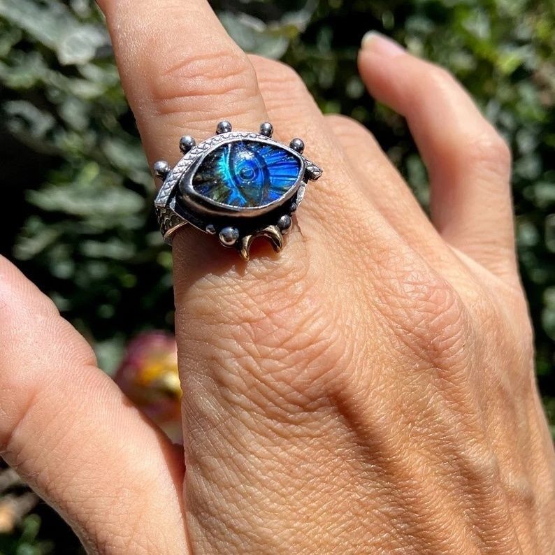 Jewelry Eye Vintage Jewelry Rings Open Size Chrome Ring (Size 7-13) Size ONE SIZE - 1 Thumbnail