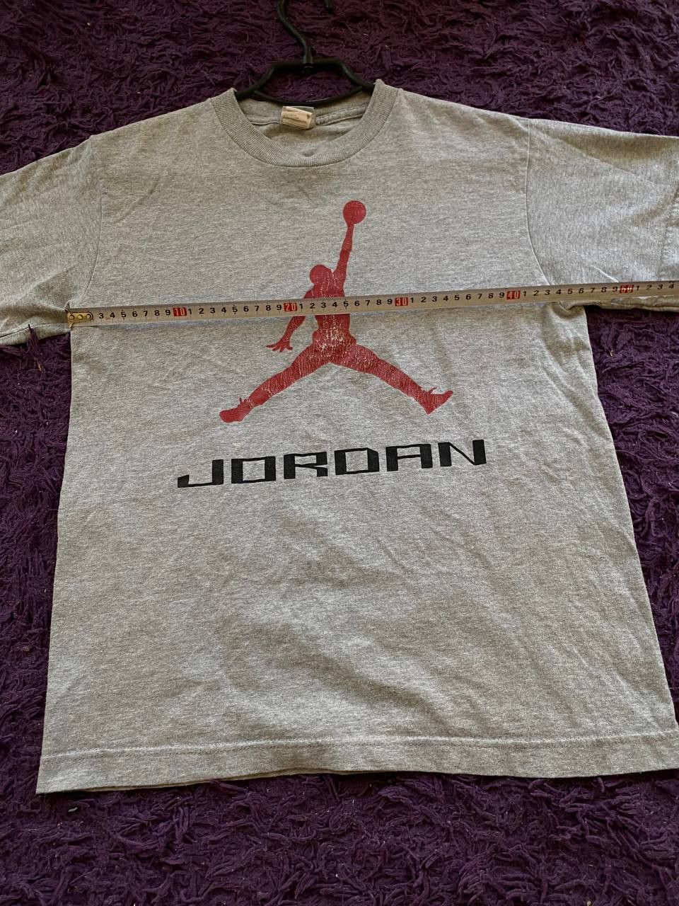 Jordan Brand × Nike × Vintage Vintage Nike Air Jordan gray T shirt Size US L / EU 52-54 / 3 - 13 Thumbnail