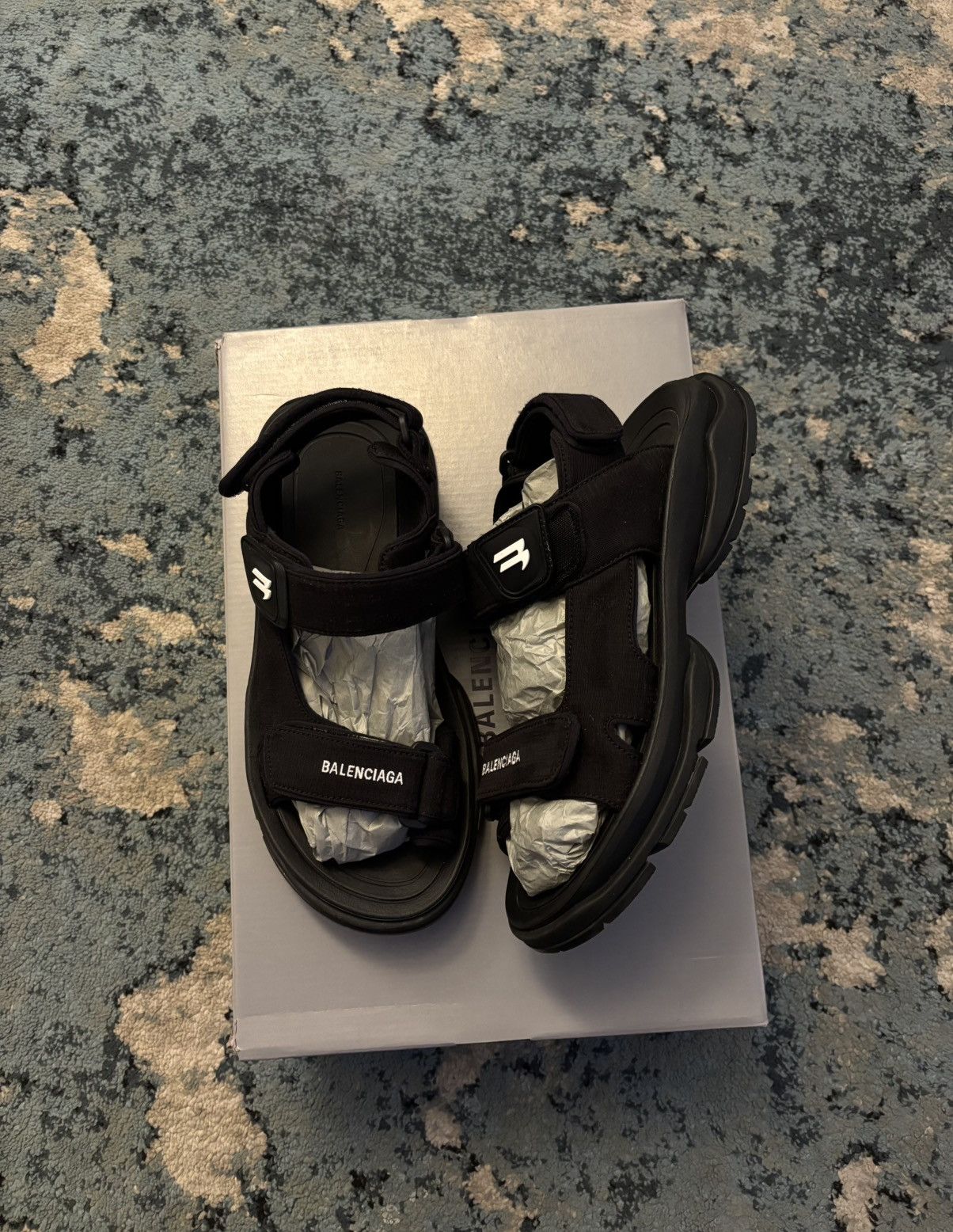 Balenciaga Tourist Sandals Size 40 Fits 9-9.5) Worn Lightly