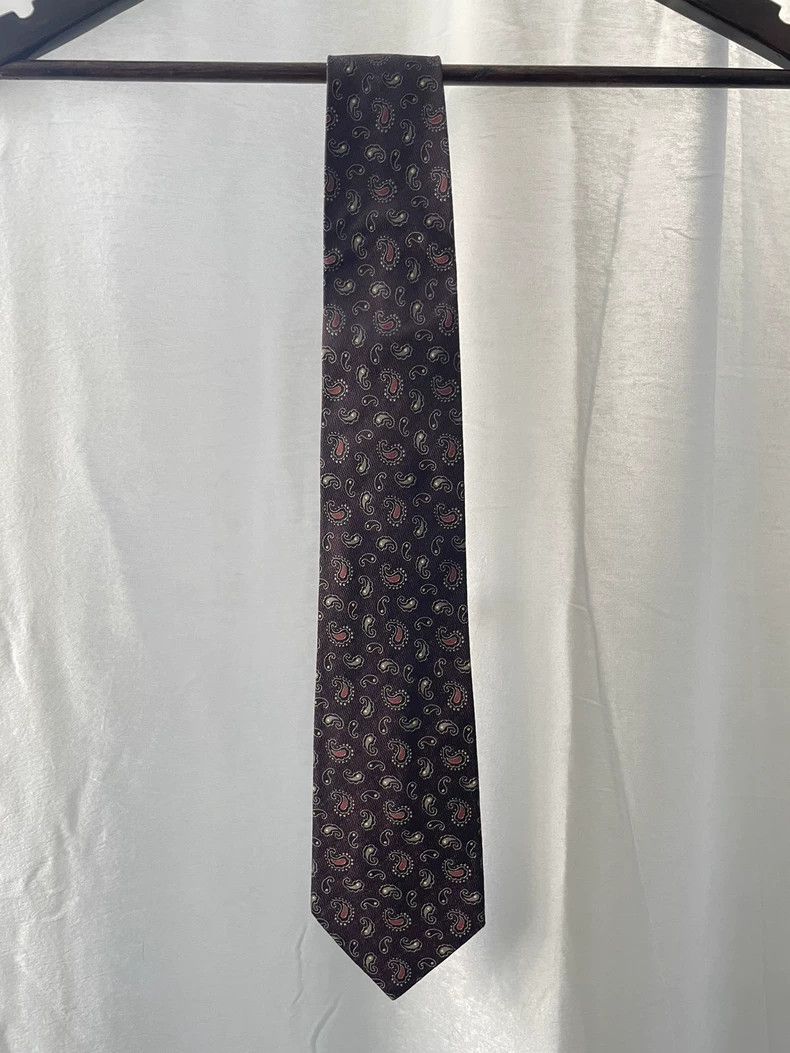 yohji Yamamoto Cashew Silk Red Vintage Tie