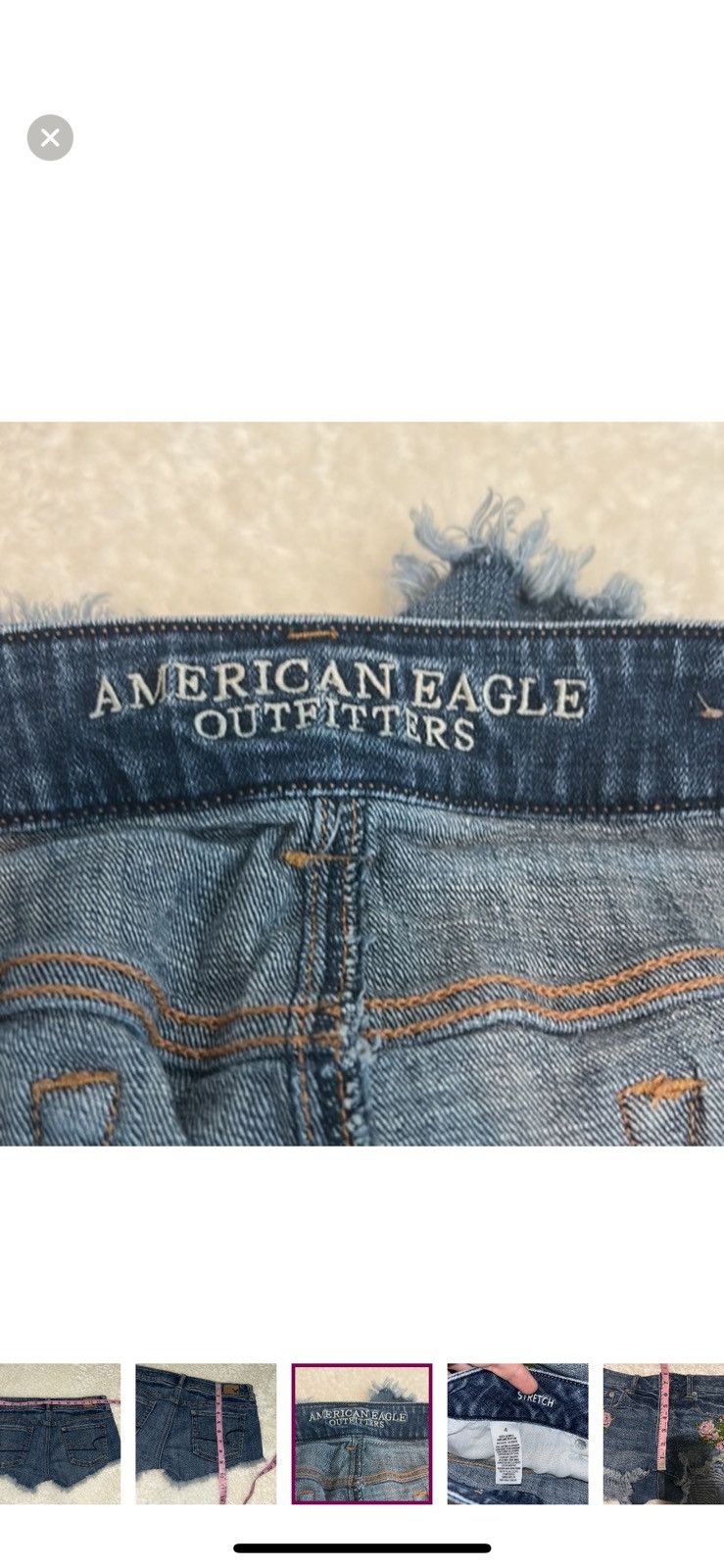 American Eagle Outfitters American eagle outfitters cutoff floral denim shorts size 4 Size 27" / US 4 / IT 40 - 7 Thumbnail
