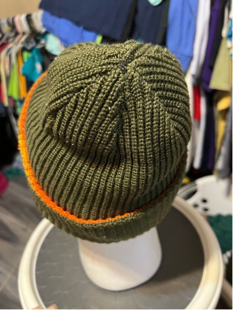 Other Unisex Unbranded Beanie Hat One Size Green Orange Size ONE SIZE - 3 Thumbnail