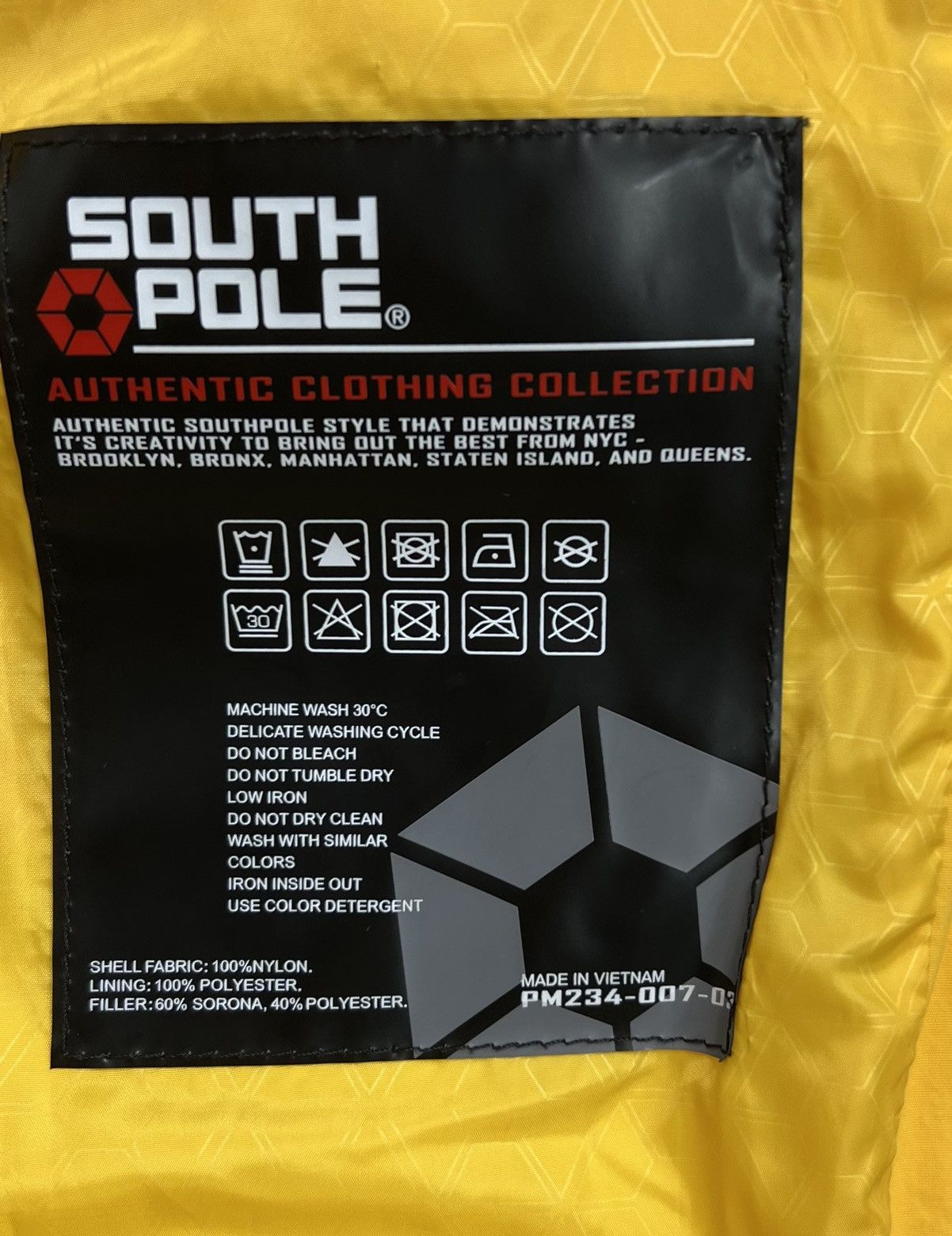 Southpole Puffer Down Jacket Southpole very warm big logo Size US L / EU 52-54 / 3 - 6 Thumbnail