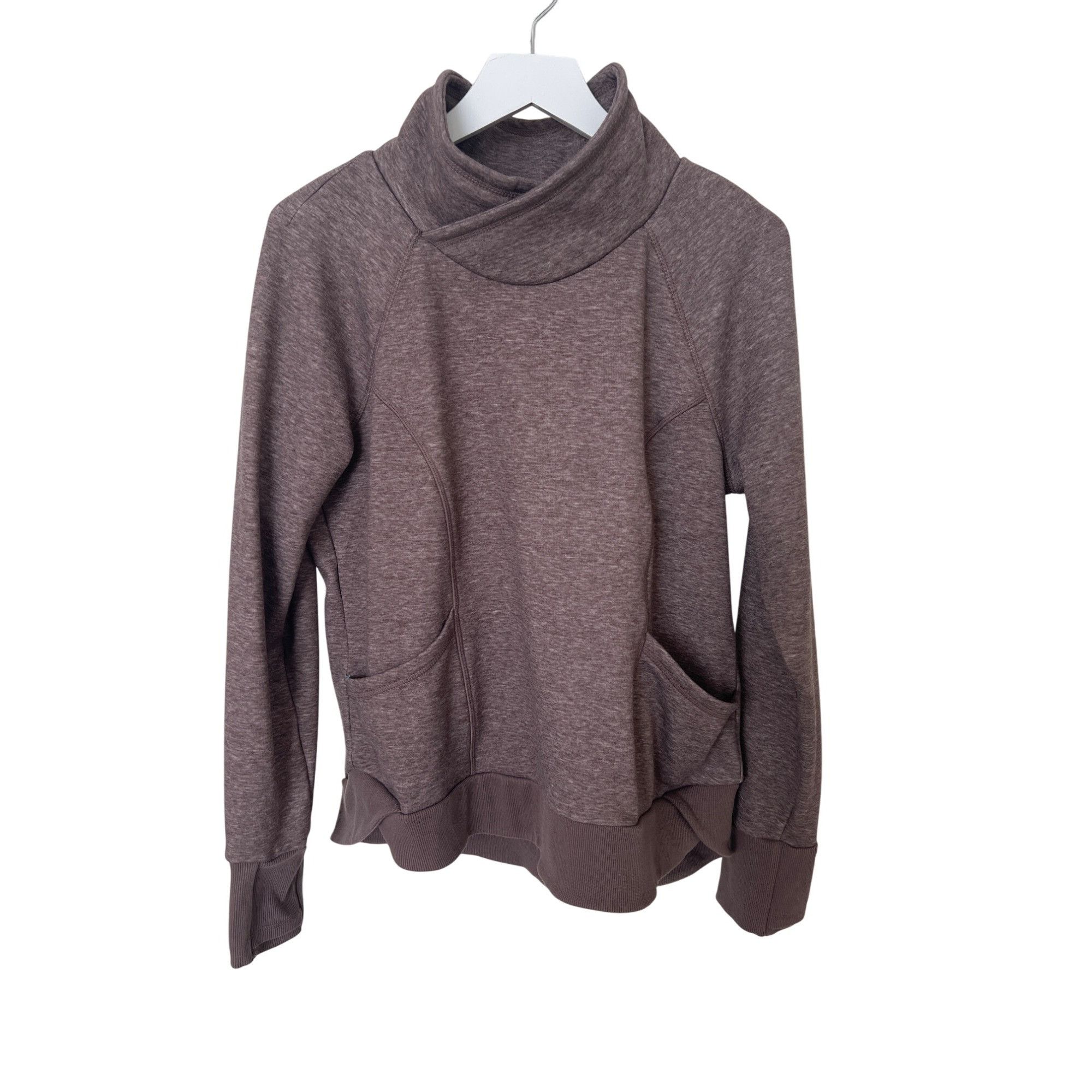 Other 90 Degree By Reflex Heathered Maroon Pullover Sweatshirt Size L / US 10 / IT 46 - 1 Thumbnail