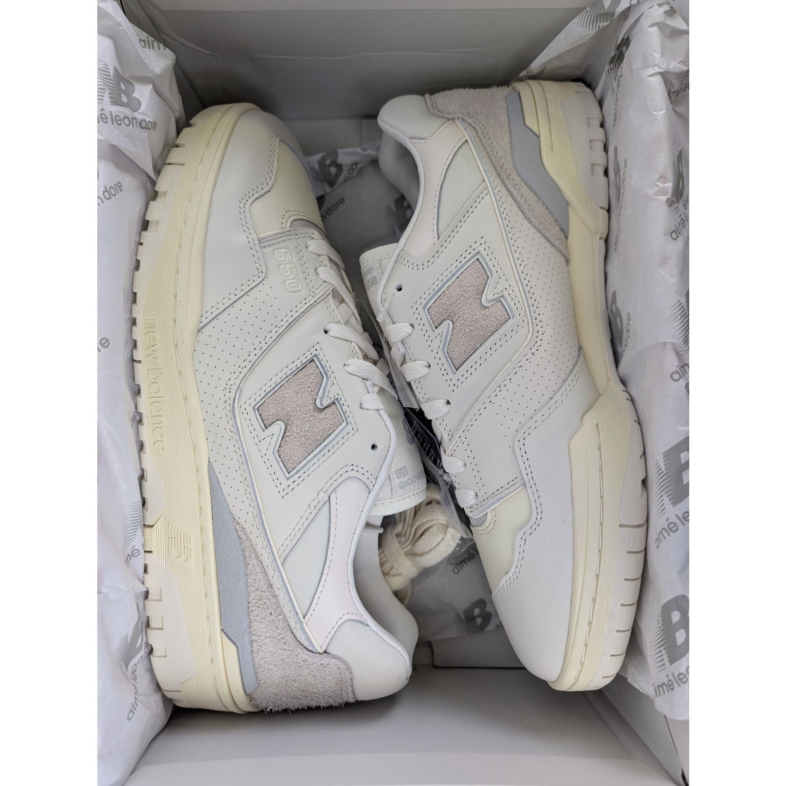 Aime Leon Dore × New Balance o1rshd1 Q:4 / 550 Sneakers in Multicolor Size US 8.5 / EU 41-42 - 17 Thumbnail