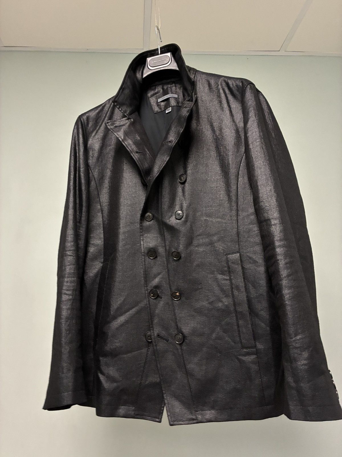 John Varvatos Double-breasted coated Jacket EU 50 USA 40 Size US M / EU 48-50 / 2 - 12 Thumbnail