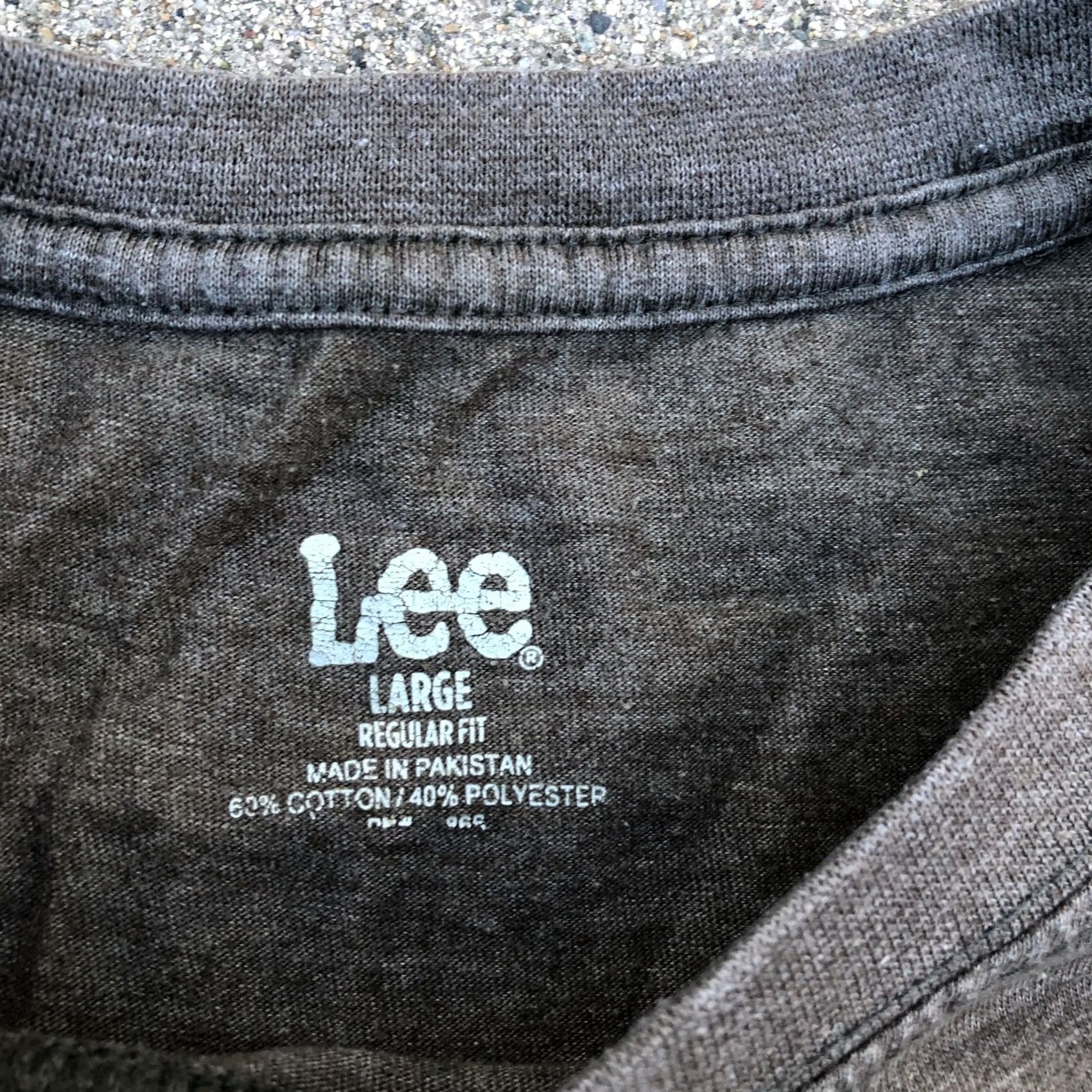 Lee LEE Logo T Shirt LG Men's Grey Short Sleeve Top Size US L / EU 52-54 / 3 - 3 Thumbnail