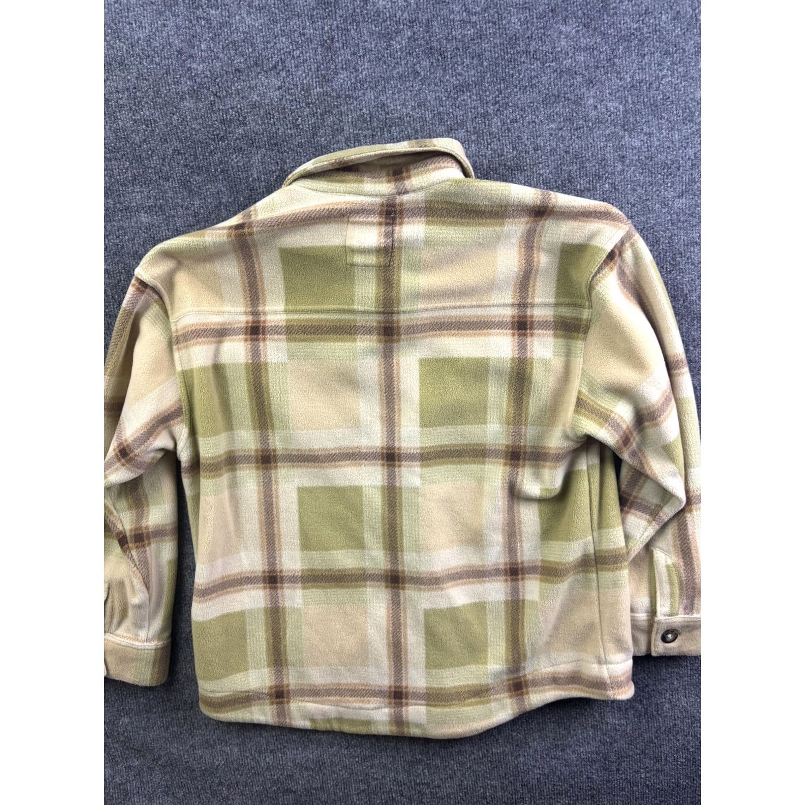 Rip Curl Rip Curl Shirt Jacket Womens XS Beige Plaid Fleece Button Front Pockets Casual Size XS / US 0-2 / IT 36-38 - 7 Thumbnail