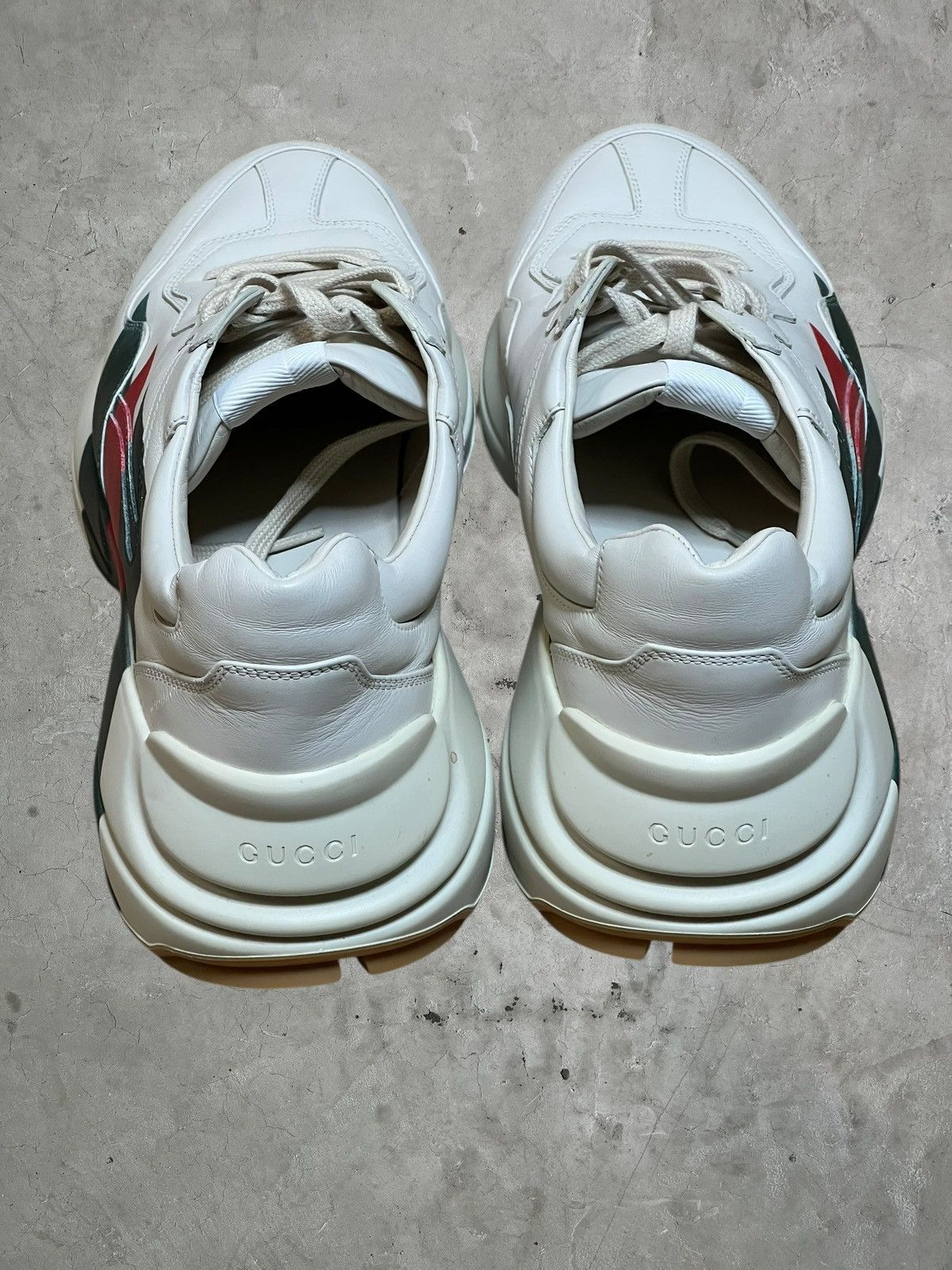 Gucci Gucci Rhyton Leather Sneakers Size US 12 / EU 45 - 6 Thumbnail