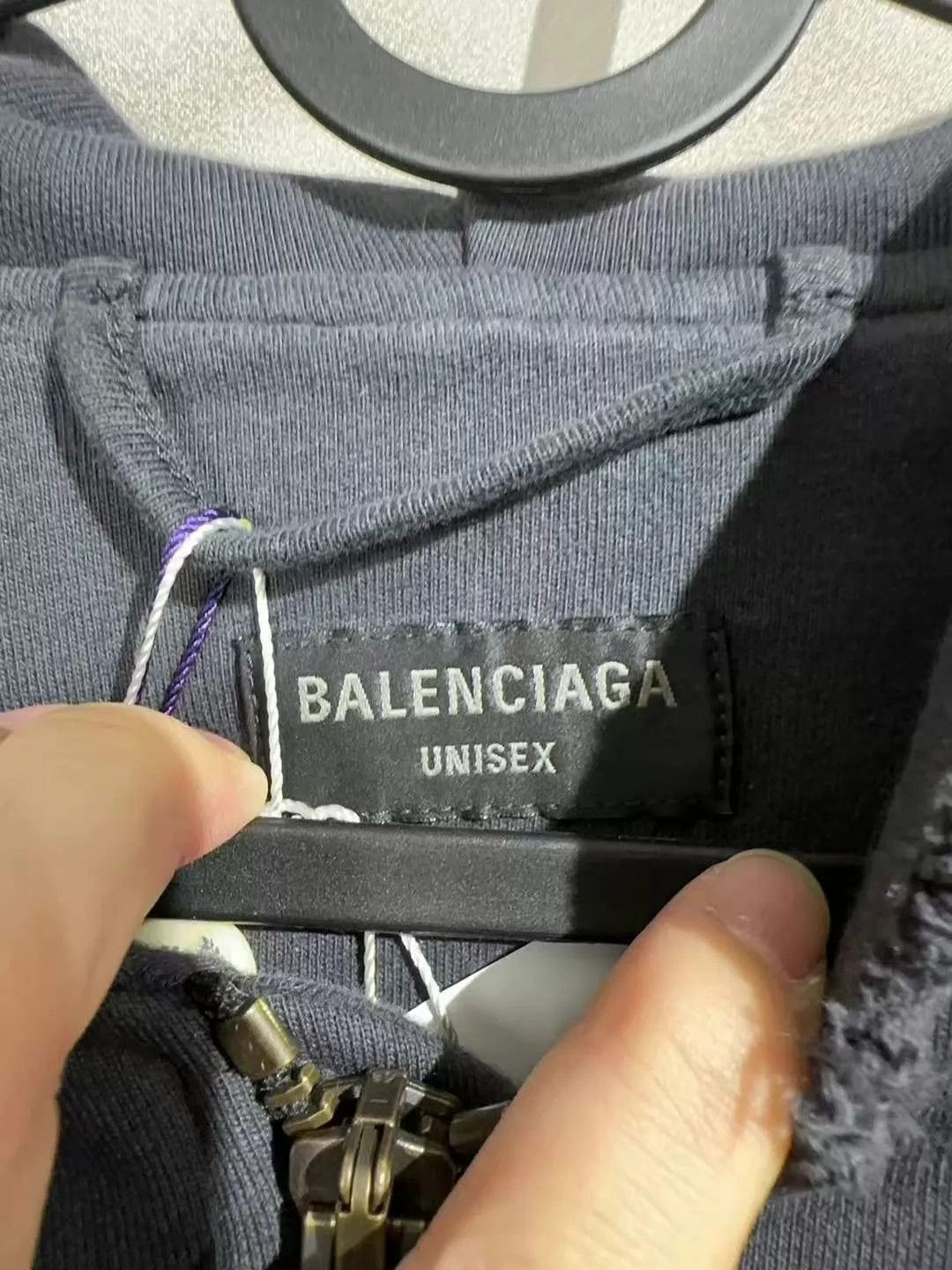 Balenciaga Balenciaga New Reversed Letter Zip-Up Hoodie Size US XXS / EU 40 - 5 Thumbnail