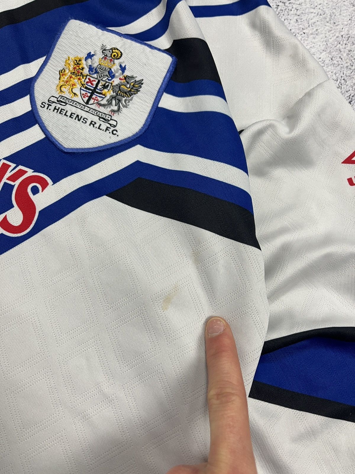 Vintage Vintage 1991/93 St Helens Umbro Rugby Jersey Shirt Rare Size US L / EU 52-54 / 3 - 8 Thumbnail