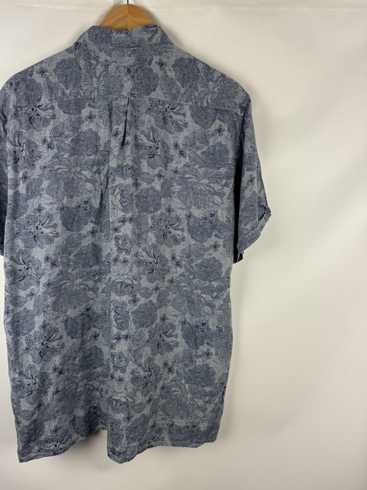 Barbour Barbour Lyocell Linen Overprinted Button Up Hawaiian Shirt Size US XL / EU 56 / 4 - 17 Thumbnail