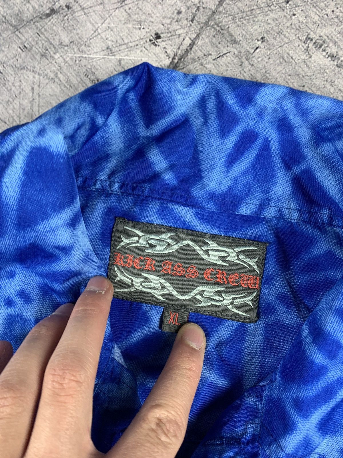 Japanese Brand Kick Ass Crew AOP Japanese Samurai Shirt Short Sleeve Y2K Size US XL / EU 56 / 4 - 10 Thumbnail