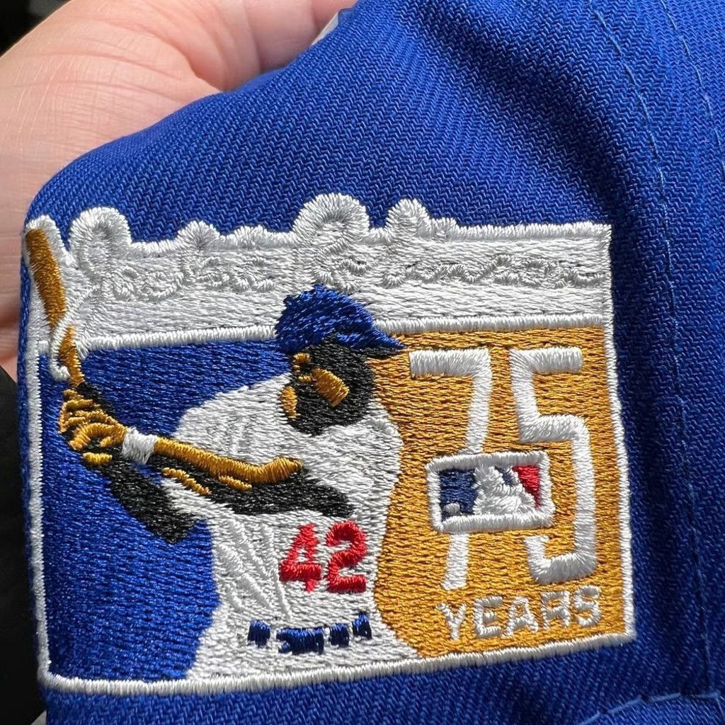 New Era Boston Red Sox Hat Men 7 1/2 Blue Jackie Robinson Fitted Cap Size ONE SIZE - 6 Thumbnail