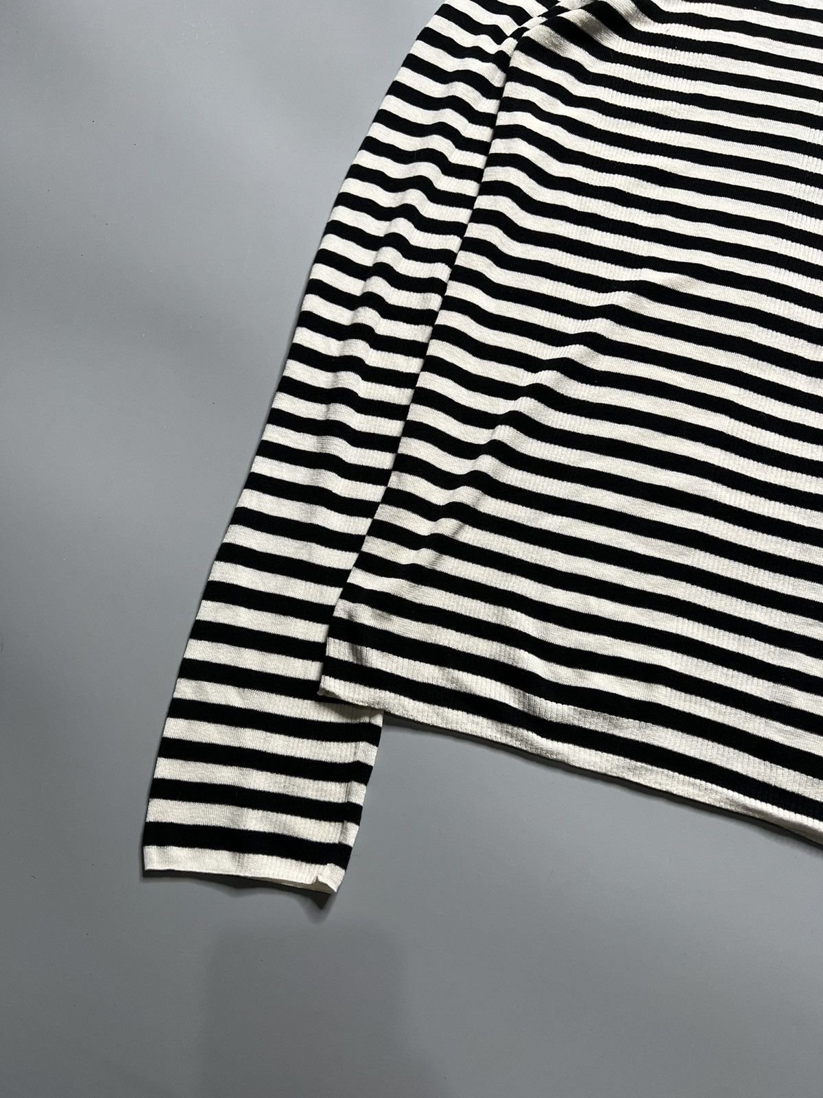 Saint Laurent Paris Saint Laurent 2019 Striped Turtle Neck Jumper Size US XL / EU 56 / 4 - 4 Thumbnail