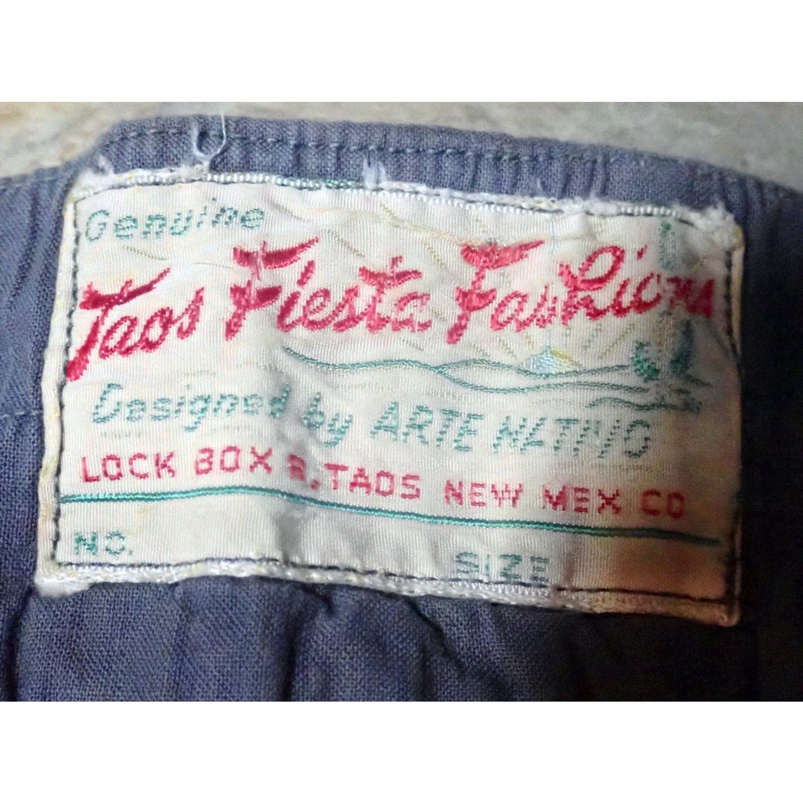 Taos VINTAGE Taos Fiesta Fashions Circle Skirt 1950s Maxi Cotton Rockabilly 26" Waist Womens Size 26" / US 2 / IT 38 - 3 Thumbnail
