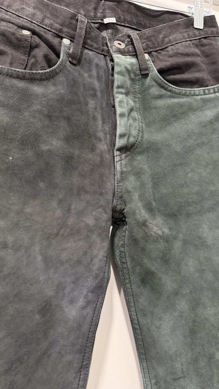 Paradoxe Paris OVERLAID LAMB LEATHER BAGGY JEANS Size US 28 / EU 44 - 4 Thumbnail