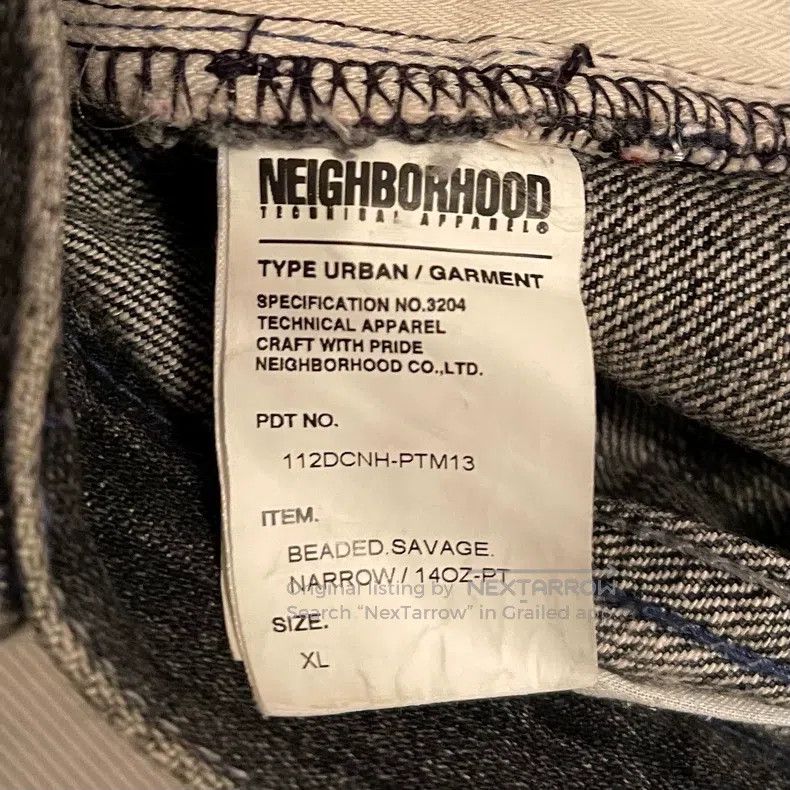Neighborhood Neighborhood size XL Vintage Beaded Denim Jeans Size US 27 - 4 Thumbnail