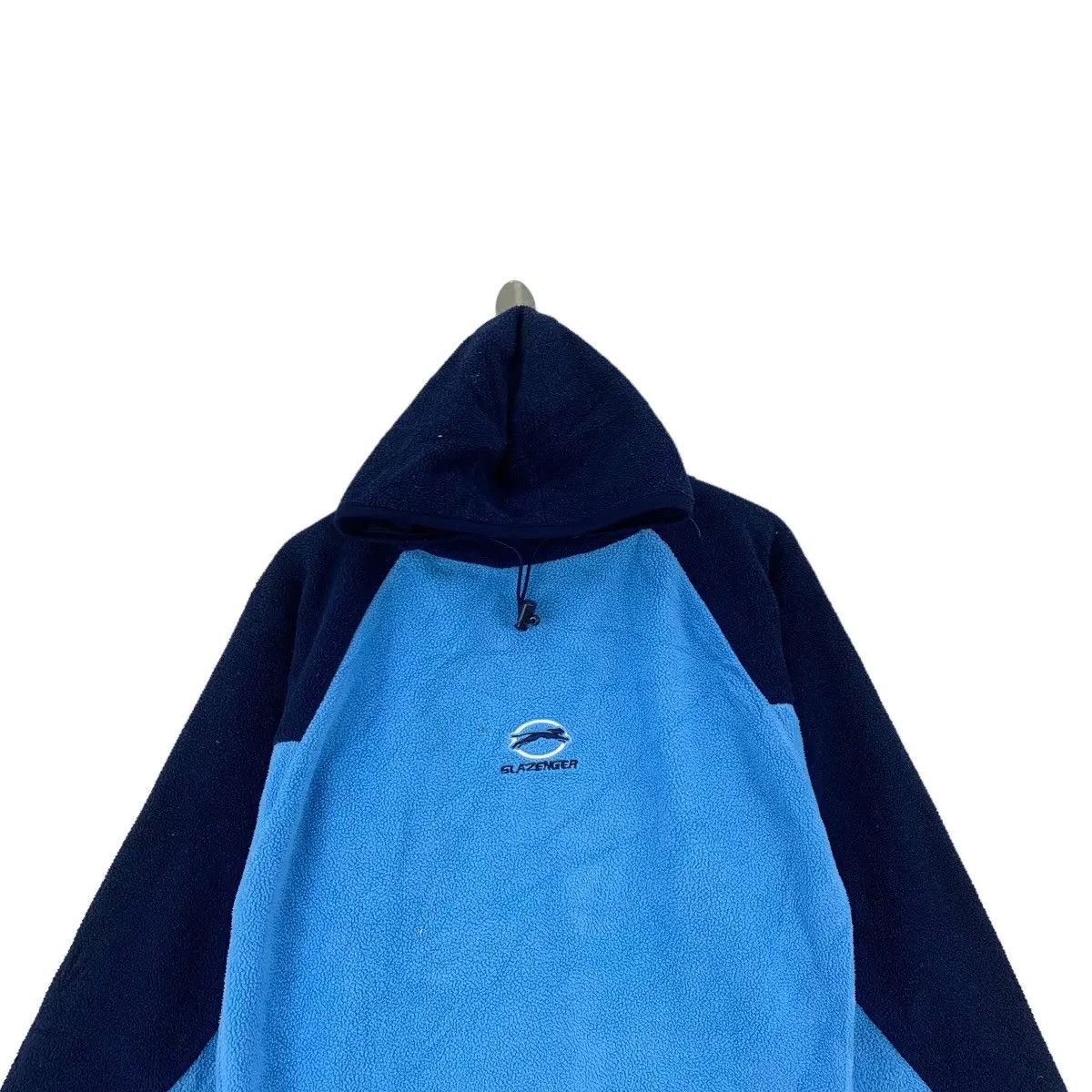 Vintage Vintage SLAZENGER Center Logo Blue Fleece Hoodie Jacket Size US M / EU 48-50 / 2 - 4 Thumbnail