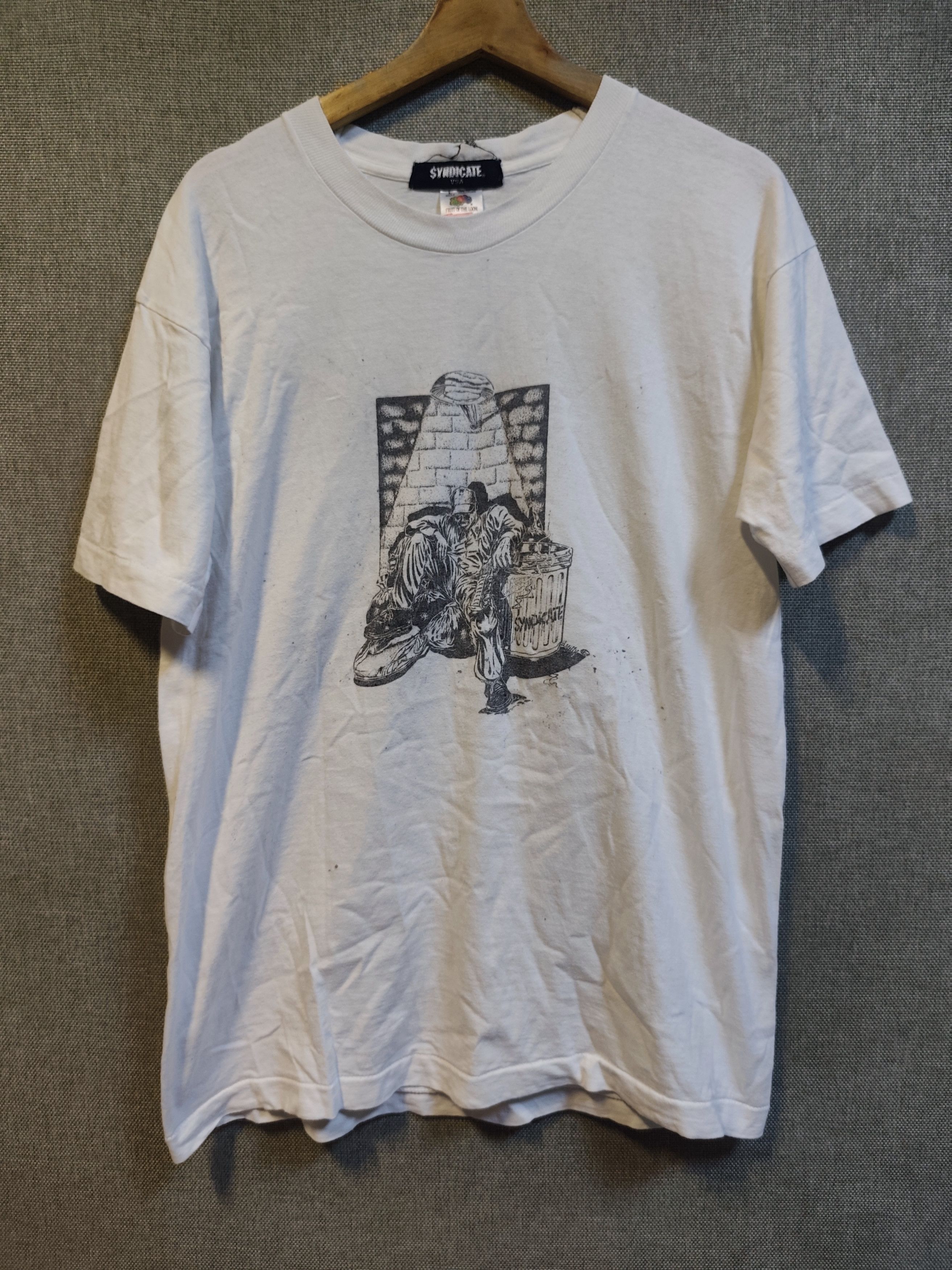 Rap Tees Vintage 90s Rhyme Syndicate Ice-T Rap Tee Size US M / EU 48-50 / 2 - 1 Thumbnail