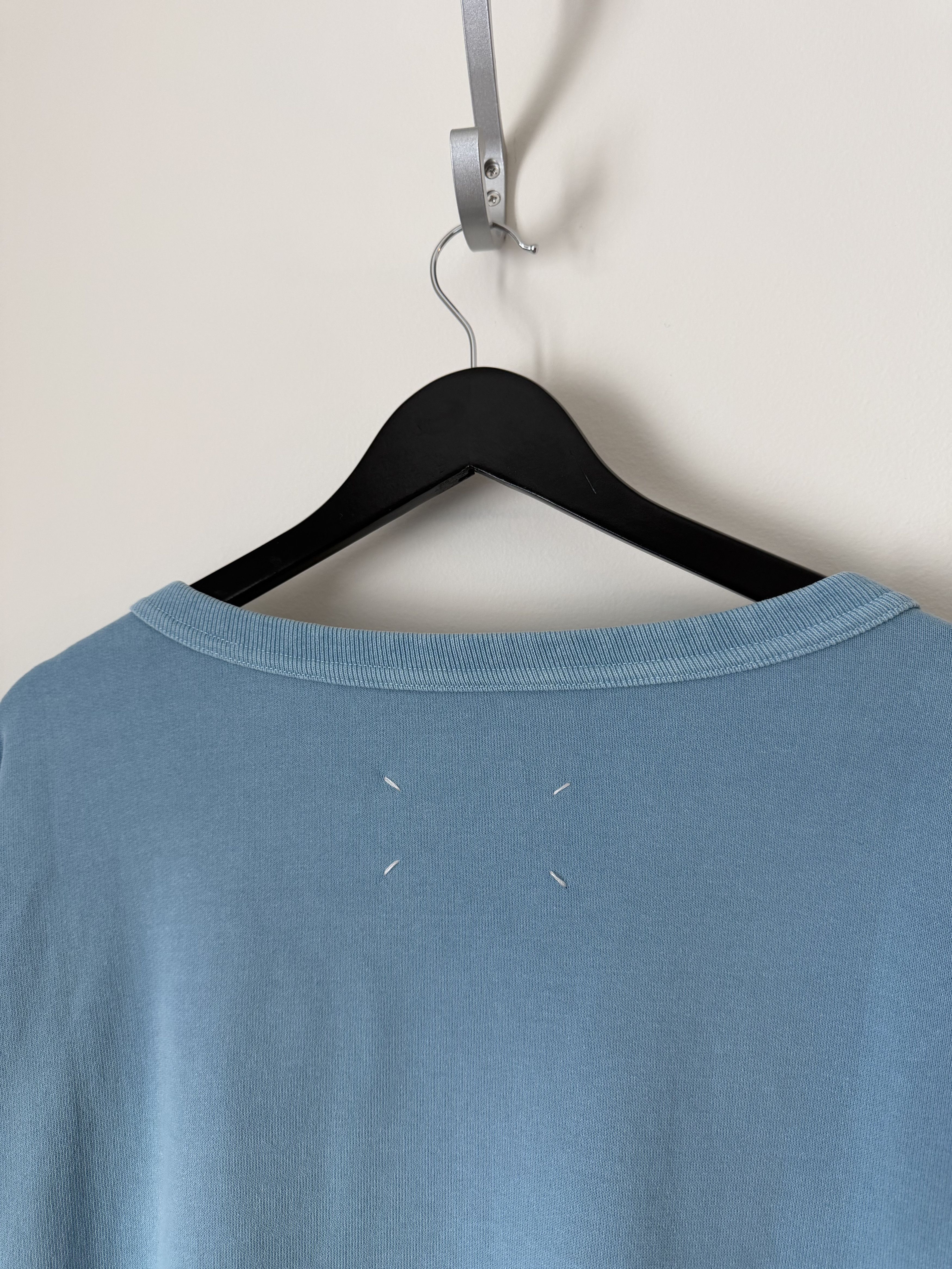 Maison Margiela Maison Margiela French Terry Crewneck Sweatshirt in Blue Size US L / EU 52-54 / 3 - 6 Thumbnail