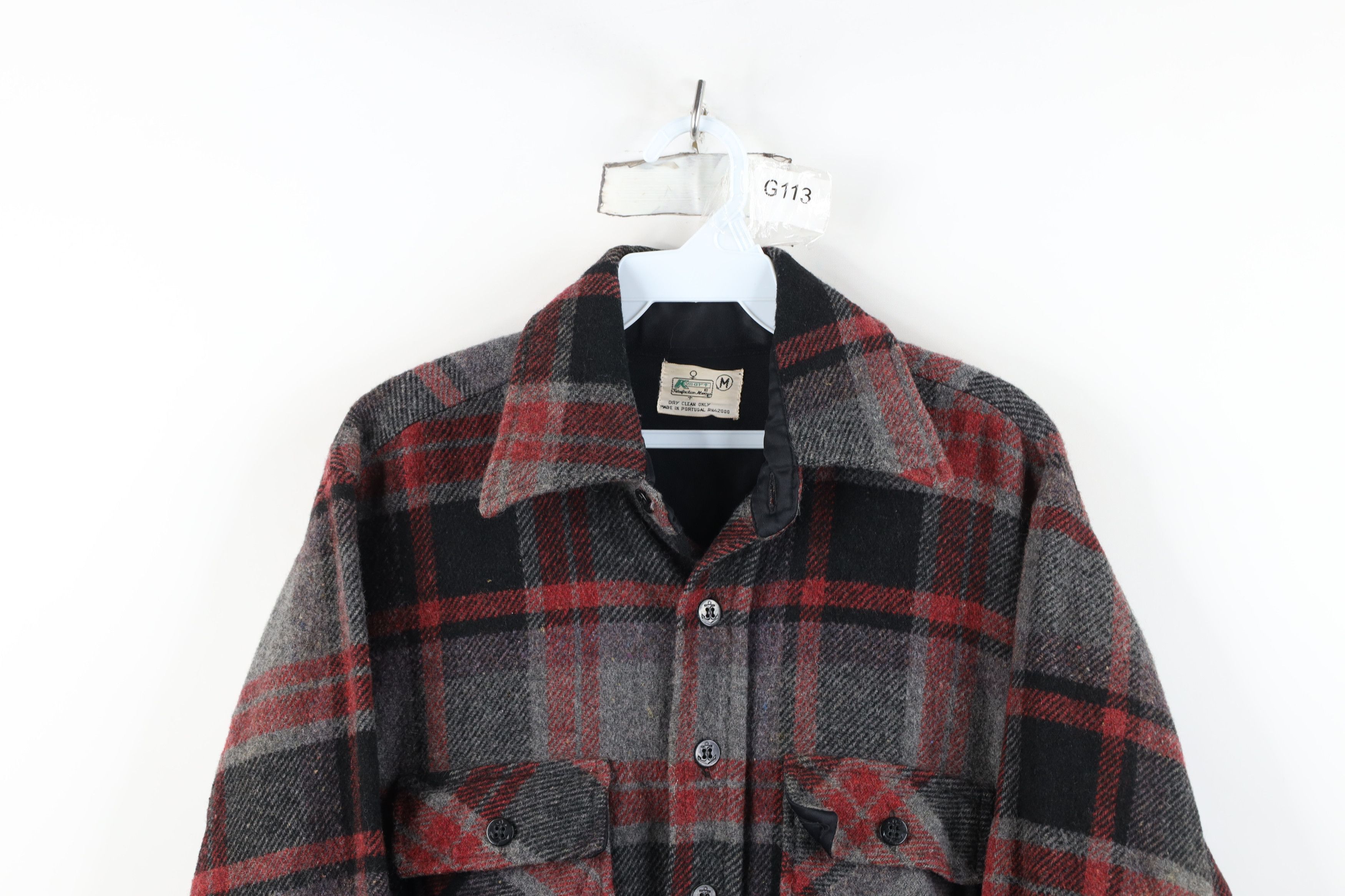 Vintage Vintage 60s 70s Streetwear Shirt Jacket Jac Shirt Plaid Size US M / EU 48-50 / 2 - 2 Thumbnail