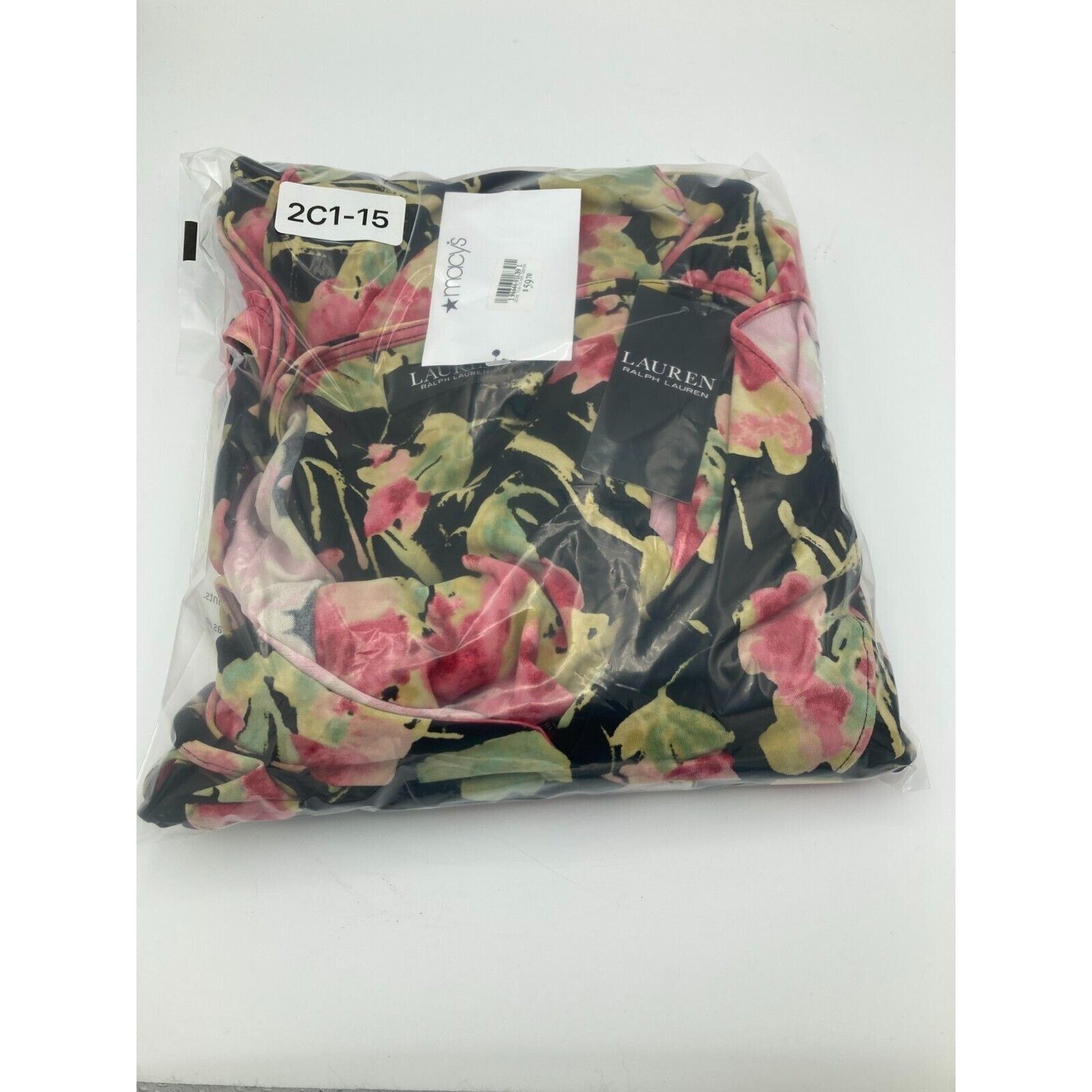 Lauren Ralph Lauren RALPH LAUREN Women’s Black Floral Sleeve Blouse Large Size L / US 10 / IT 46 - 7 Thumbnail