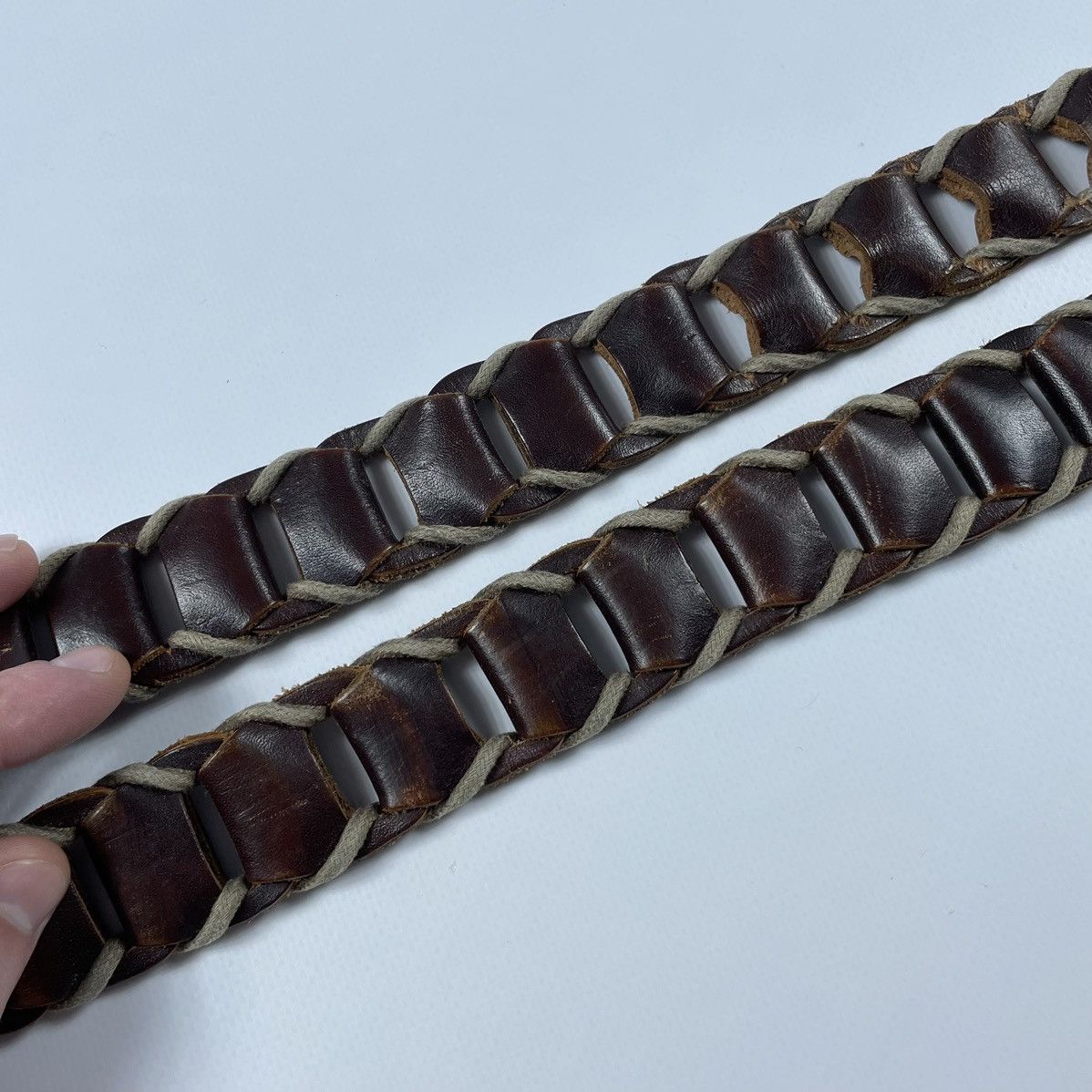 Diesel Diesel Vintage Leather Belt Size ONE SIZE - 12 Thumbnail