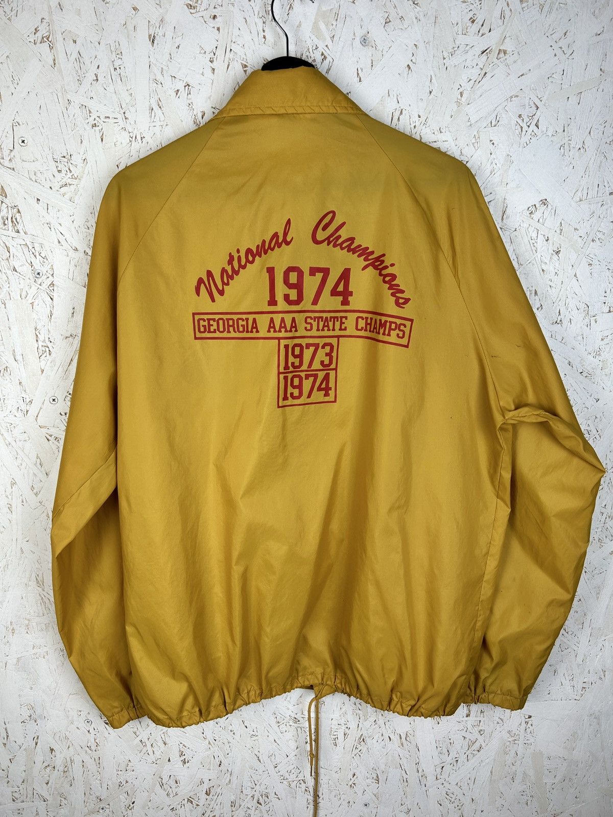 Vintage 70s Collegiate Pacific Thomasville Bulldogs 1974 Champs L Size US L / EU 52-54 / 3 - 8 Thumbnail