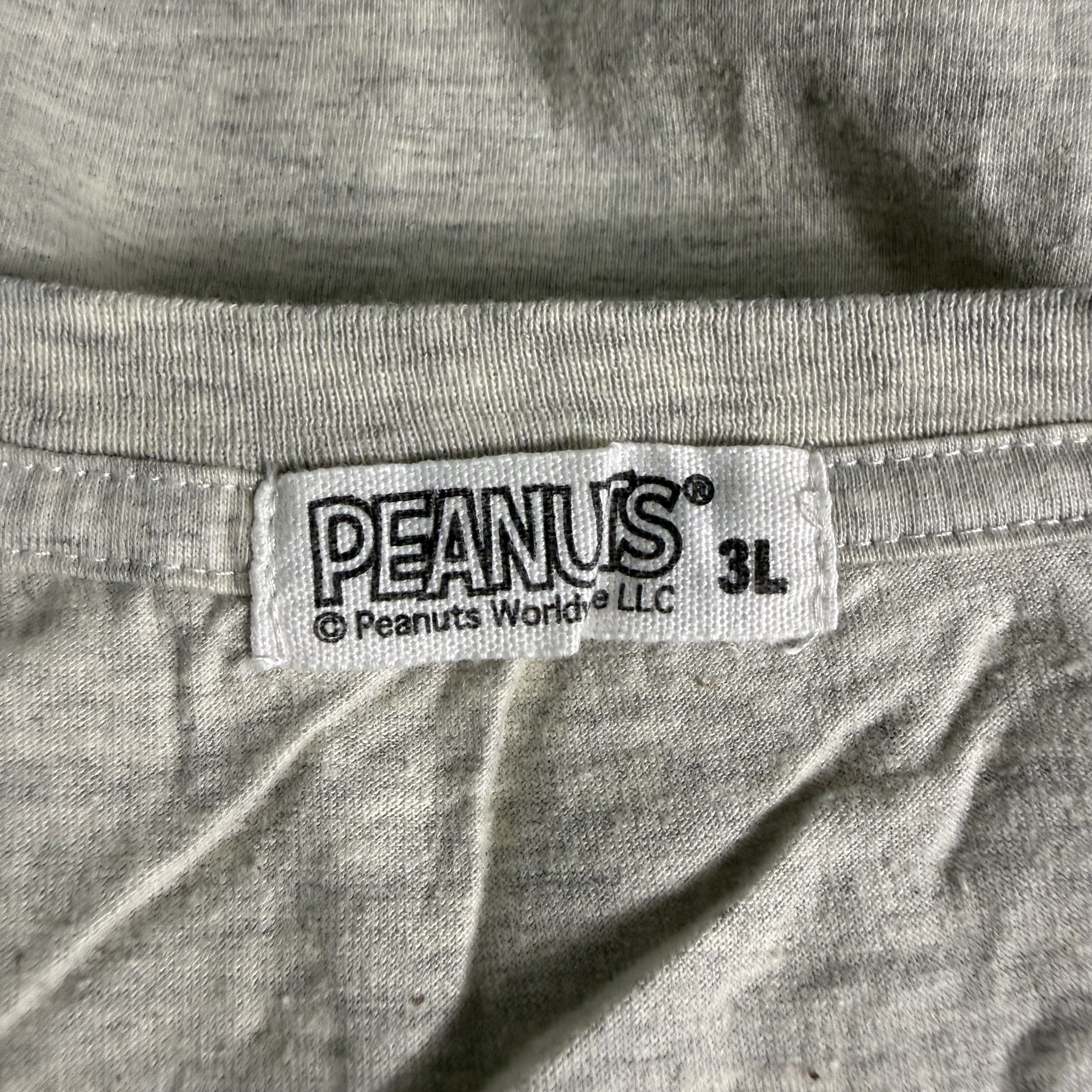Peanuts 🔥RARE🔥Vintage Peanuts Snoopy Suede Logo T-shirt Size US XL / EU 56 / 4 - 5 Thumbnail