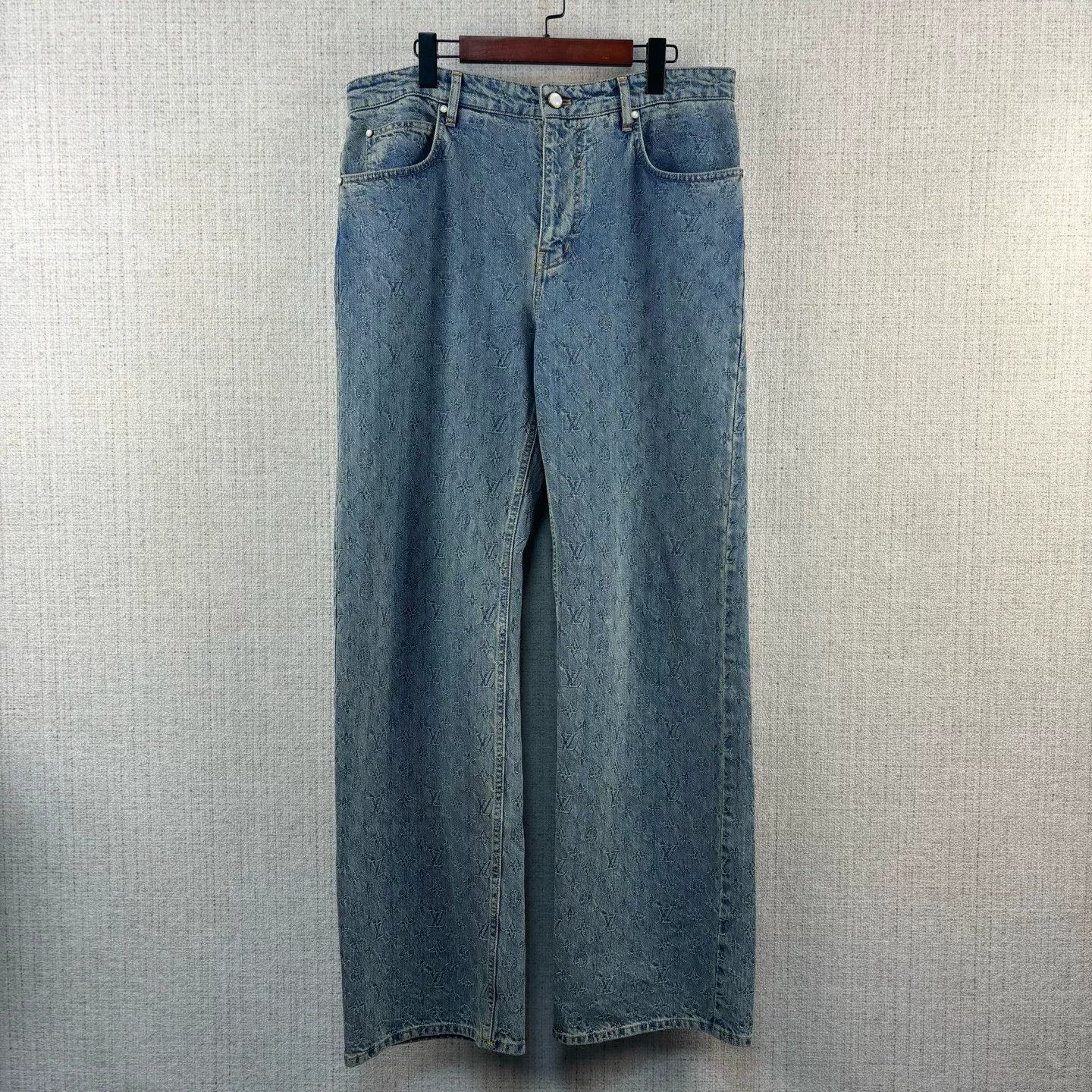 Louis Vuitton Louis Vuitton FW24 Monogram Denim Jeans Size US 33 - 1 Thumbnail
