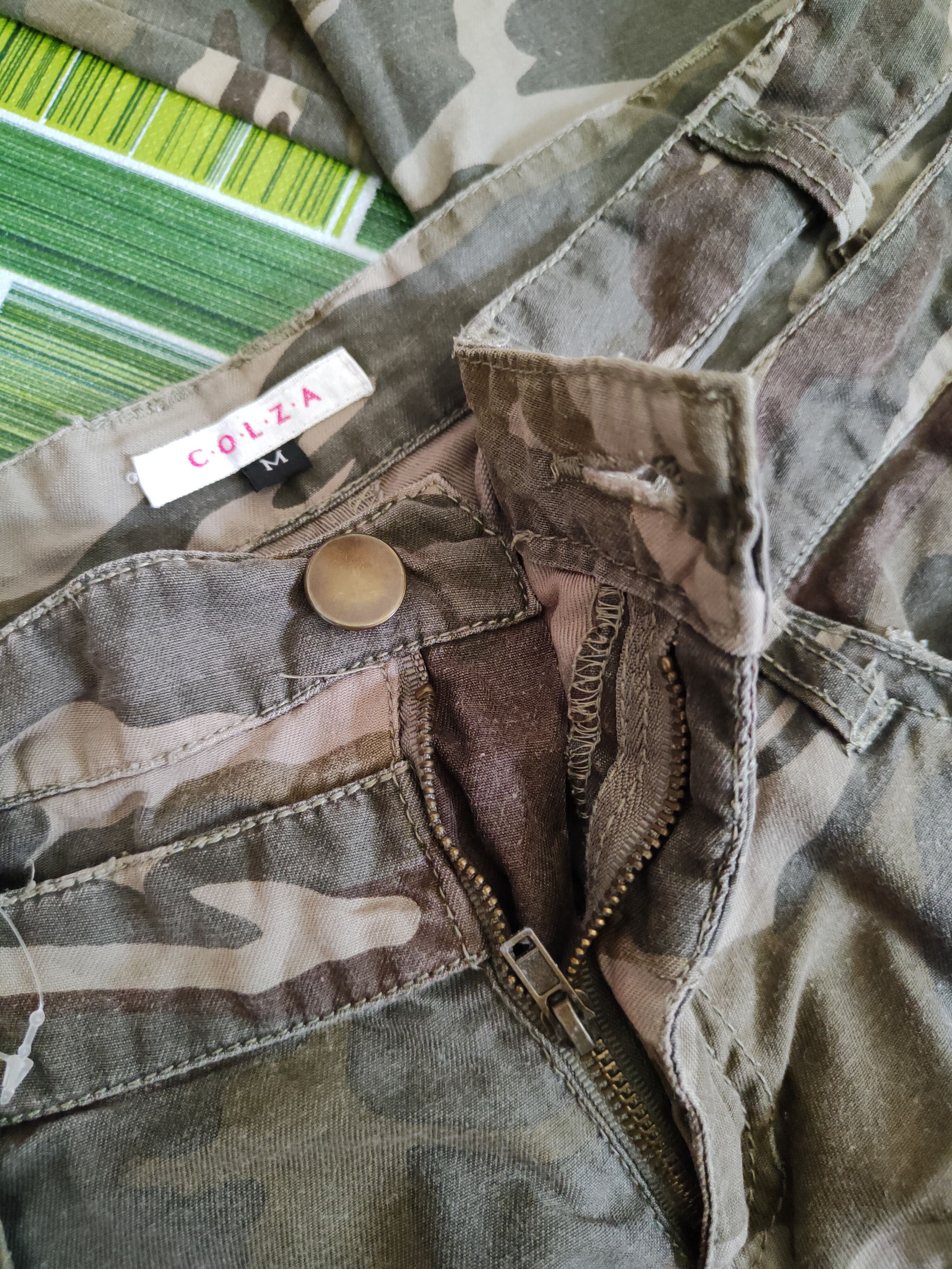 Japanese Brand DL C.o.l.z.a Camo military tactical Cargo Pants #S1503 Size 29" - 12 Thumbnail