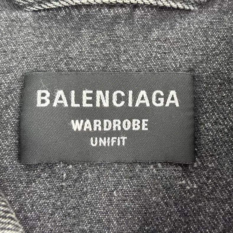 Balenciaga Balenciaga Smiley Print Denim Jacket Size US L / EU 52-54 / 3 - 6 Thumbnail