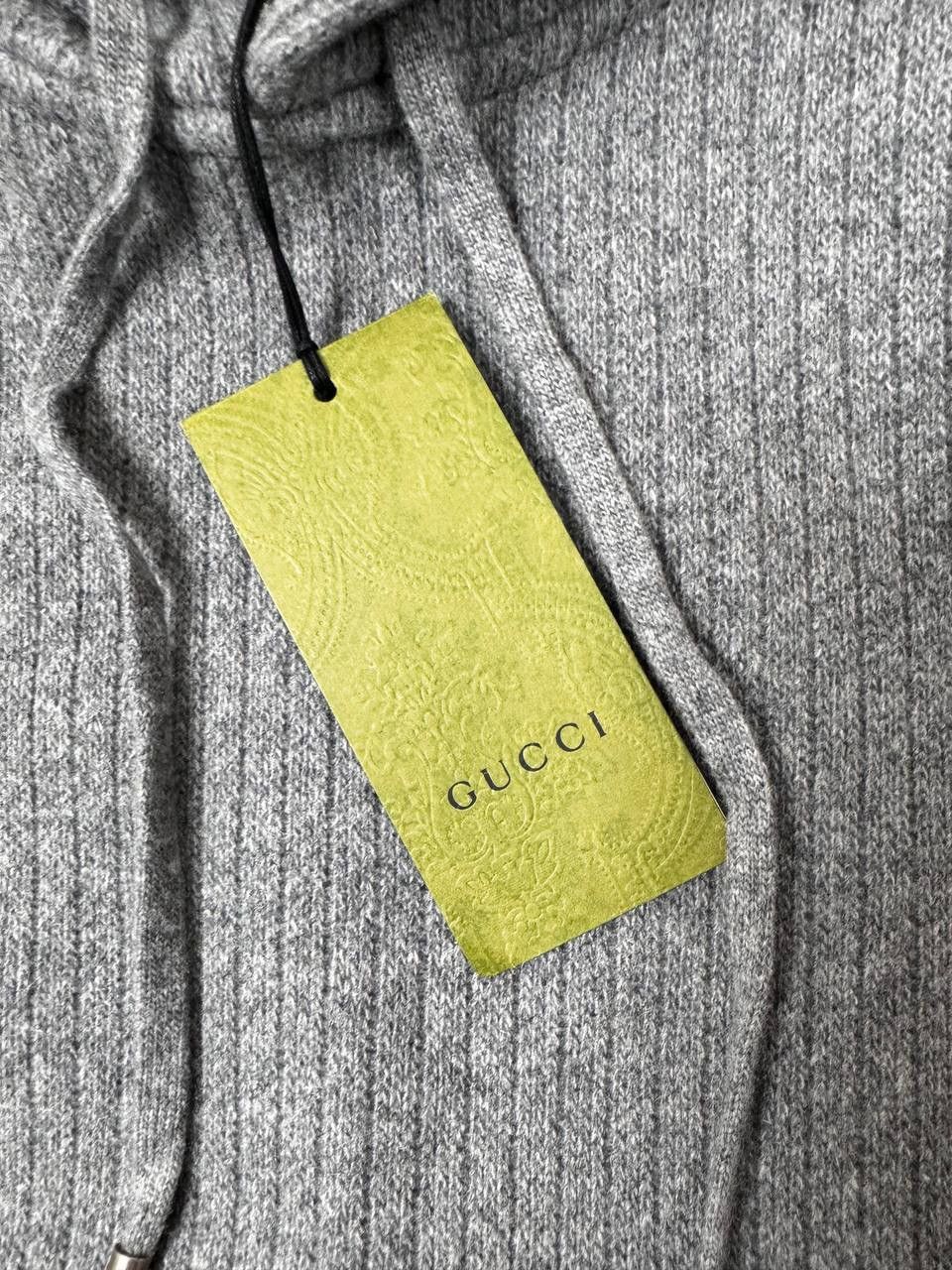 Gucci Gucci Web Cashmere Knit Hoodie Size US M / EU 48-50 / 2 - 5 Thumbnail