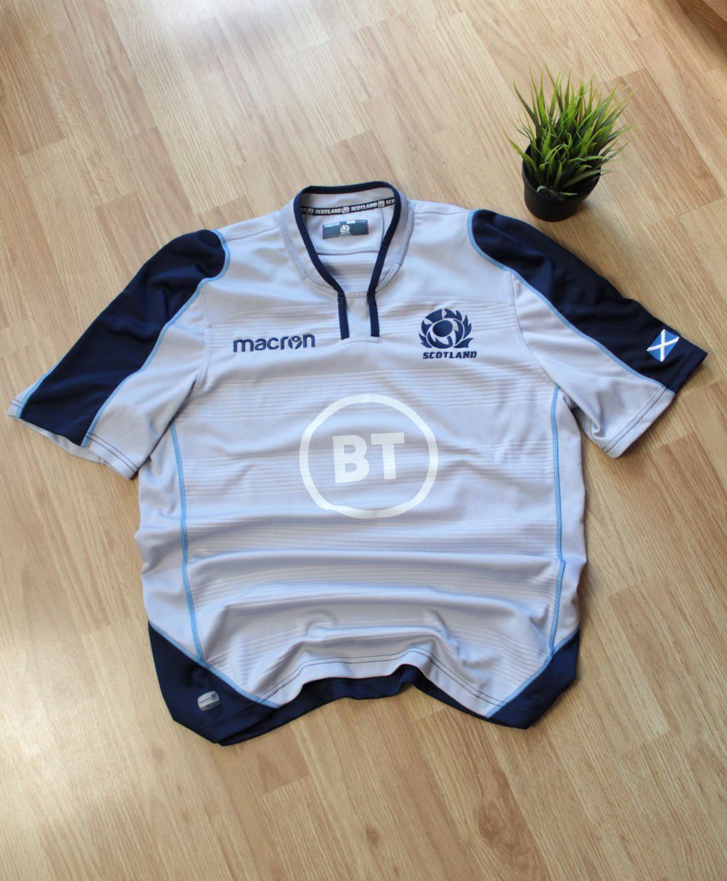 Macron 🔥 Scotland 2018 2019 Rugby Union Macron BT Jersey T Shirt Size US L / EU 52-54 / 3 - 1 Thumbnail