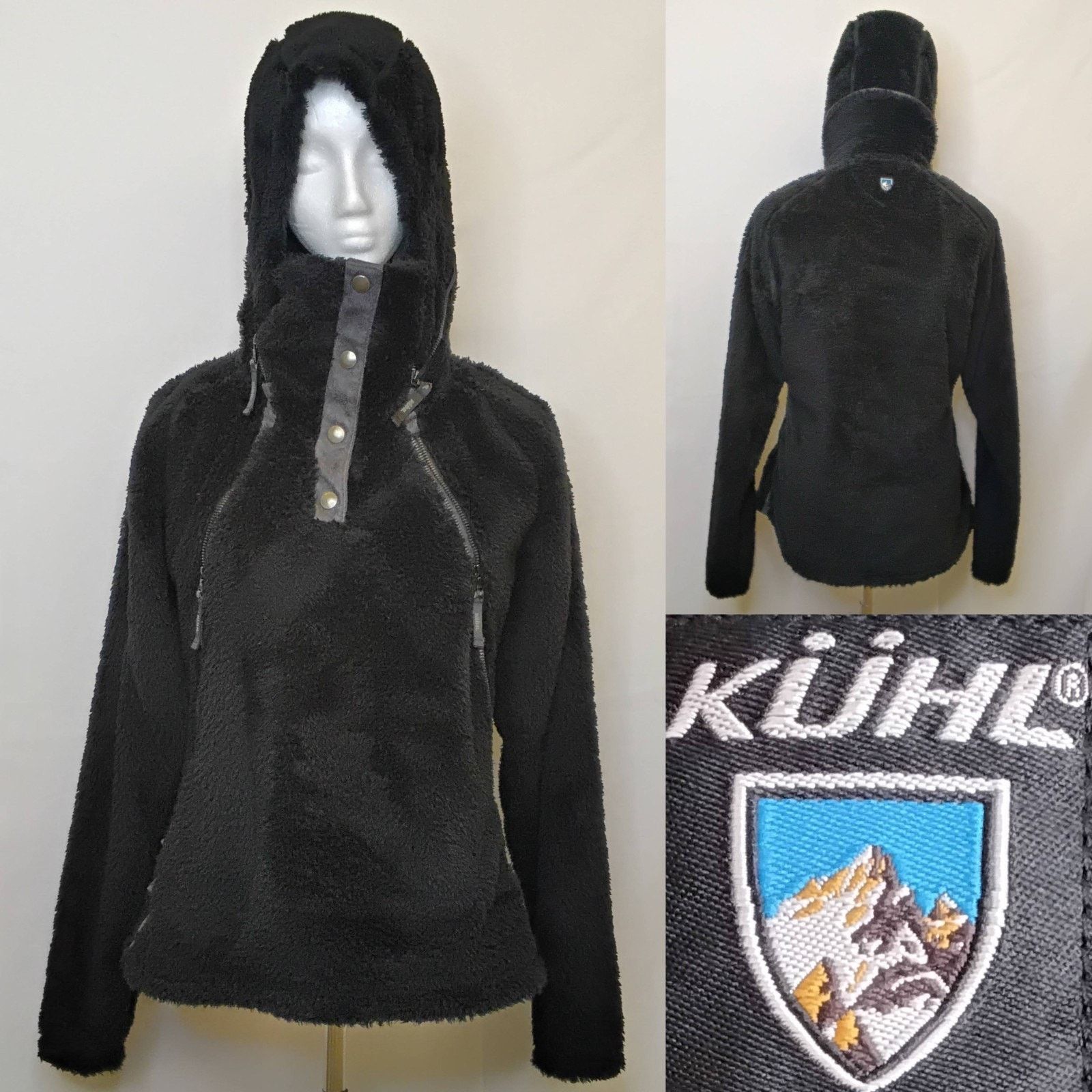 Kuhl Kuhl Flight Pullover Fleece Jacket Women's M Black 1/4 Snap Size M / US 6-8 / IT 42-44 - 1 Thumbnail