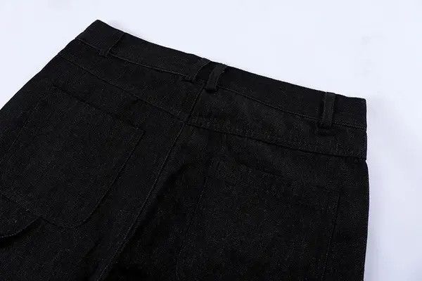 VIBE Retro-style Jeans Ripped Baggy Trousers Star Harajuku style Size US 30 / EU 46 - 7 Thumbnail