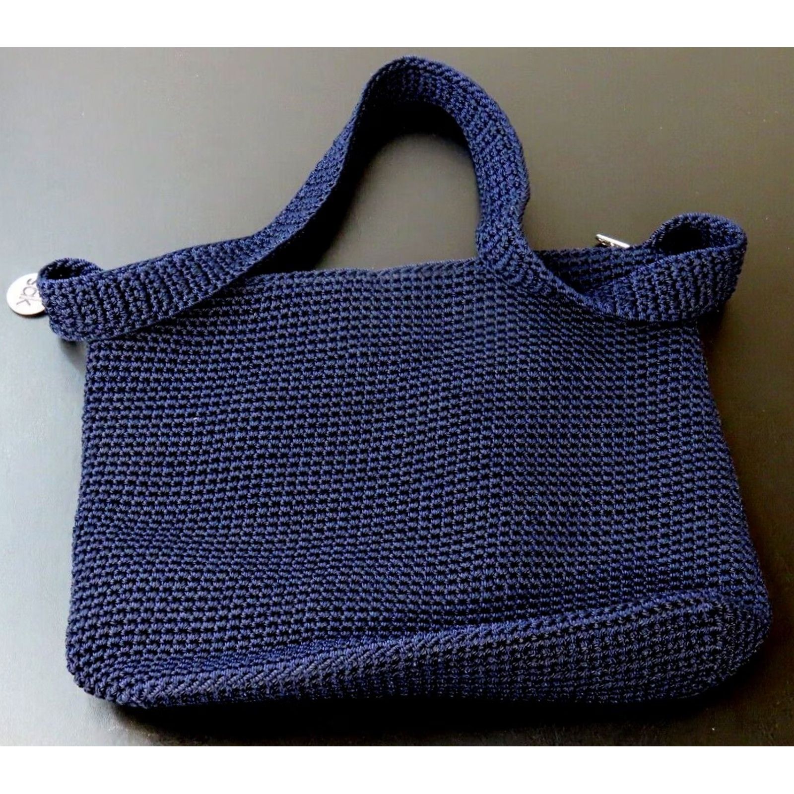 The Sak The Sak Crossbody Purse Navy Blue Medium Navy 3 Pockets Zipper Silver Hardware Women Knit Polypropylene Size ONE SIZE - 4 Thumbnail