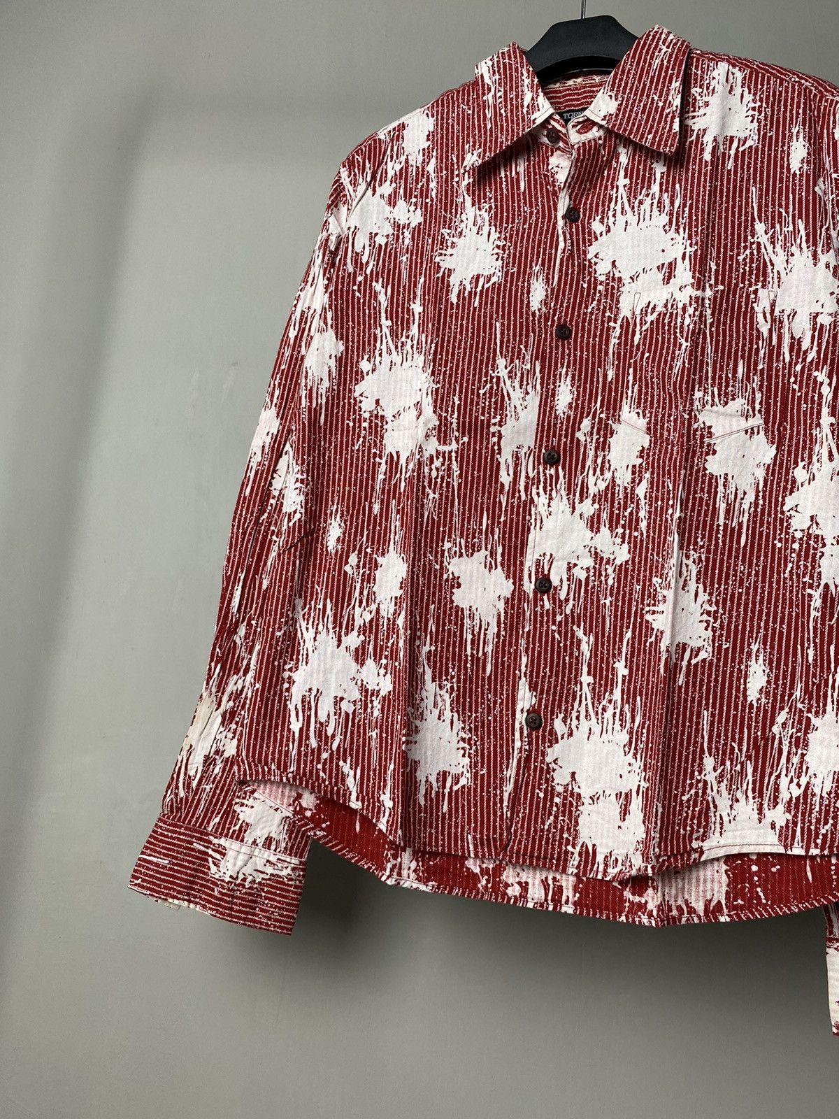If Six Was Nine × Japanese Brand × Tornado Mart 2000s Tornado Mart Paint Splatter Shirt Size US M / EU 48-50 / 2 - 2 Thumbnail