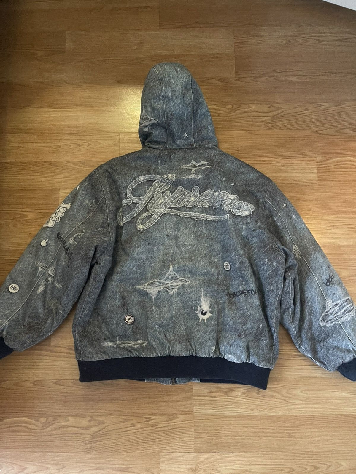 Supreme Supreme HJR Trompe L'oeil Hooded Work Jacket Size US XL / EU 56 / 4 - 7 Thumbnail