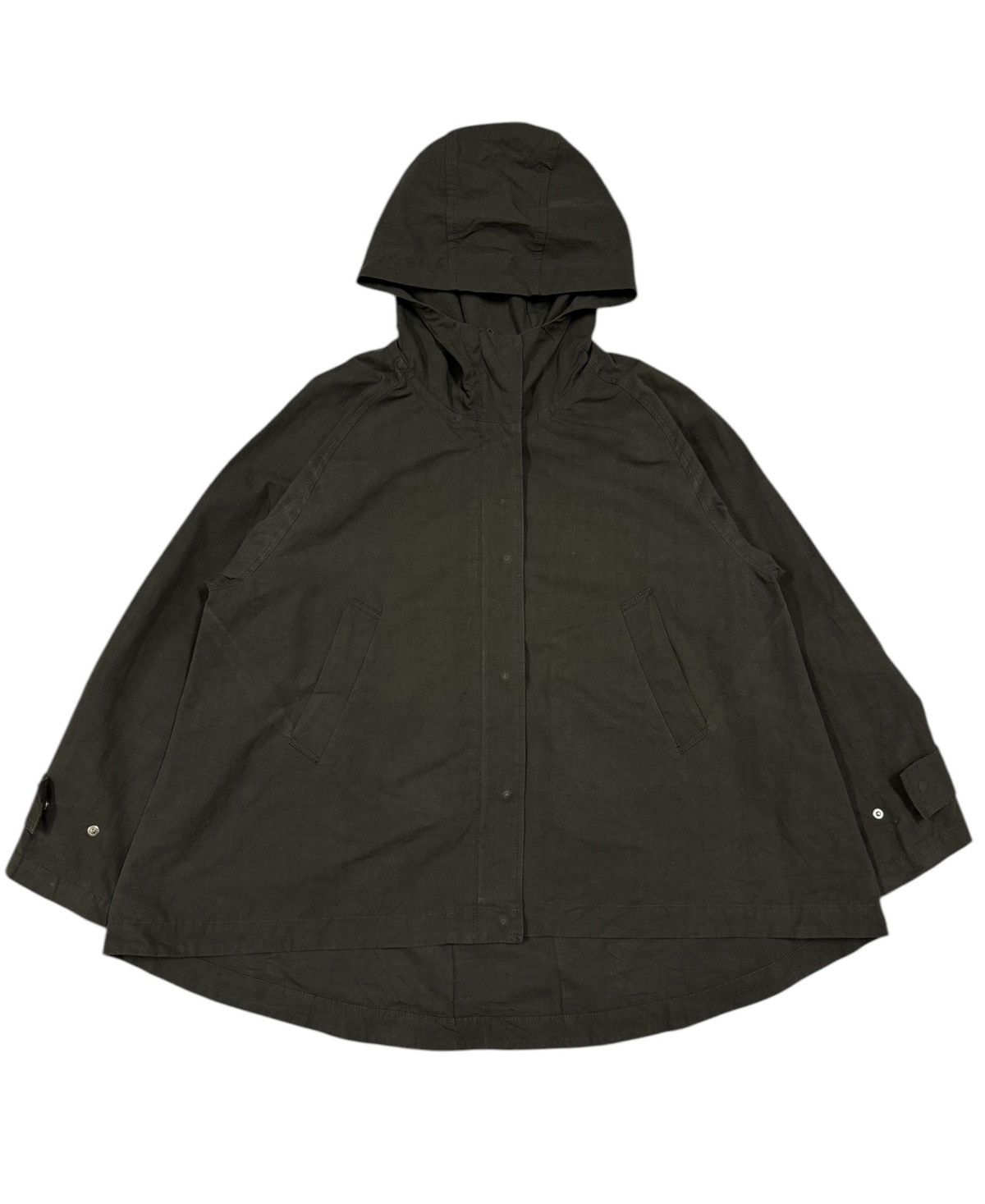 45rpm × Umii 908 MidiUmi Hoodies Miliitary Cape Olive Green Oversized Jacket Size US L / EU 52-54 / 3 - 1 Thumbnail