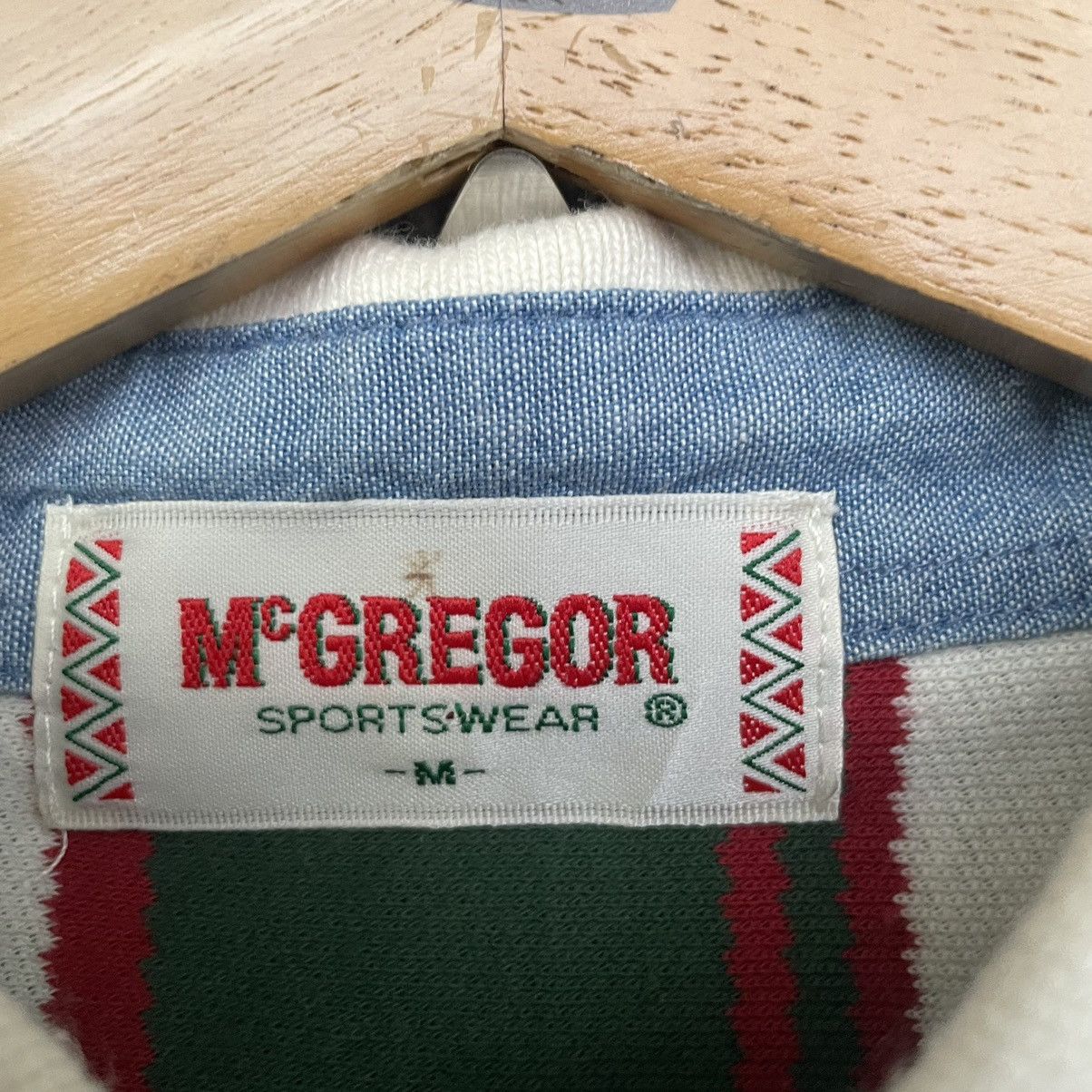 McGregor × Vintage 90s McGregor Stripes Polo T Shirt Size US M / EU 48-50 / 2 - 3 Thumbnail