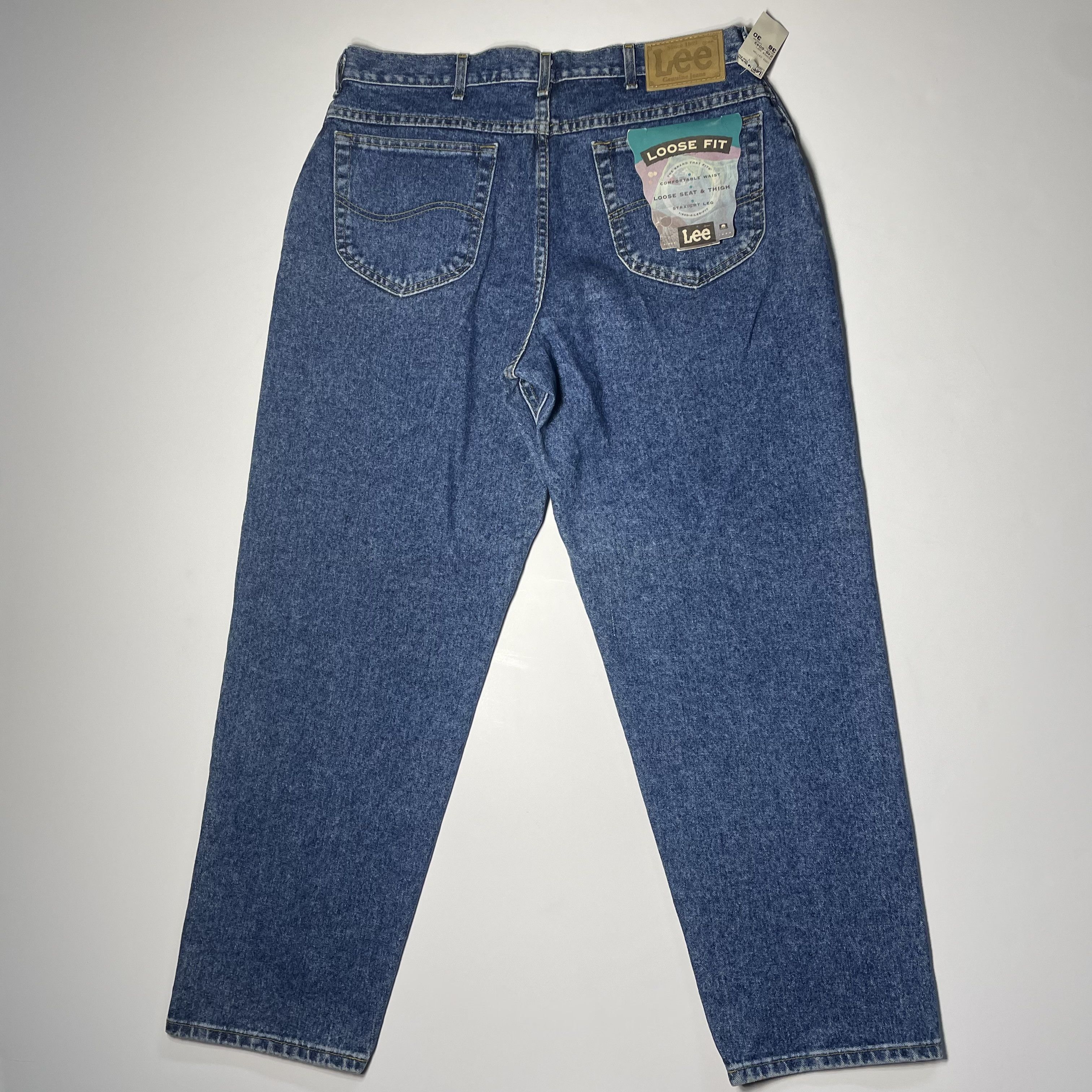 Vintage 90s Wide Leg Lee Blue Denim NWT!