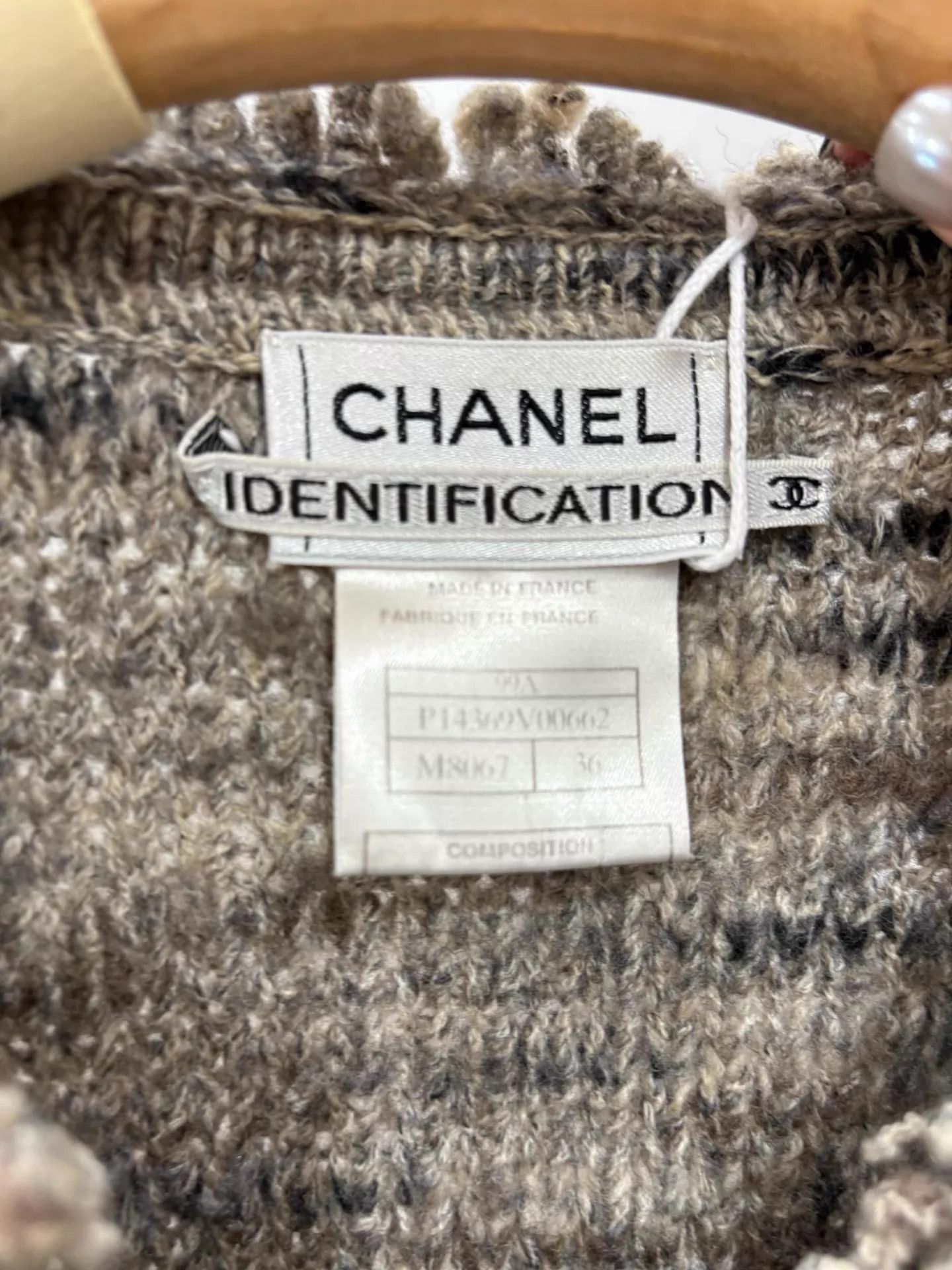 Chanel Chanel Vtg Gray-Purple Tweed V-neck Jacket Women's 36 99New Size XS / US 0-2 / IT 36-38 - 3 Thumbnail
