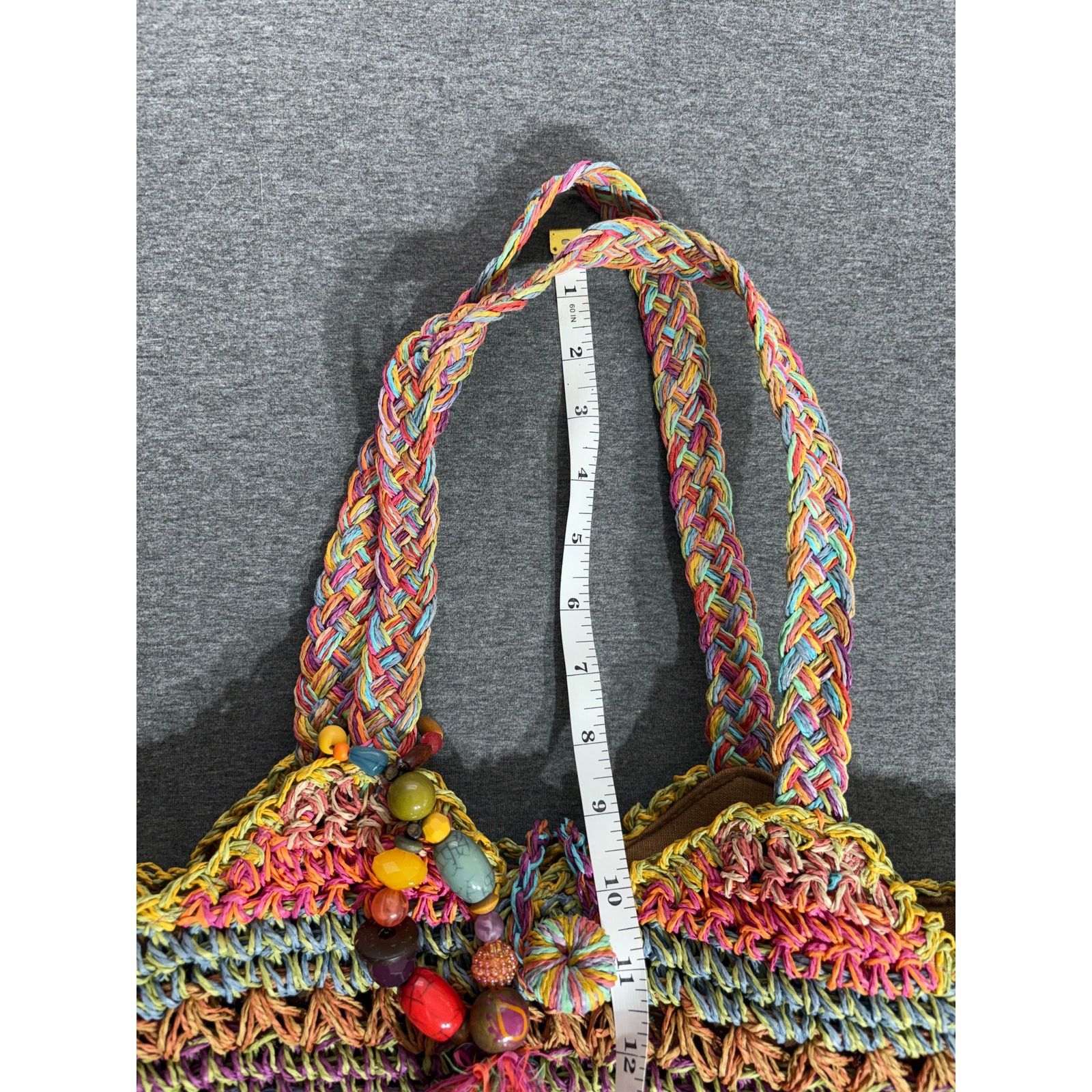 Other Blue Miami | Women's Woven Straw Basket Tote Handbag Size ONE SIZE - 4 Thumbnail