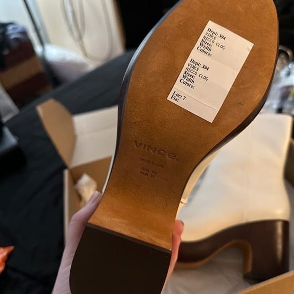 Vince Vince Nicco Clog, Milk LE Size US 7 / IT 37 - 5 Thumbnail