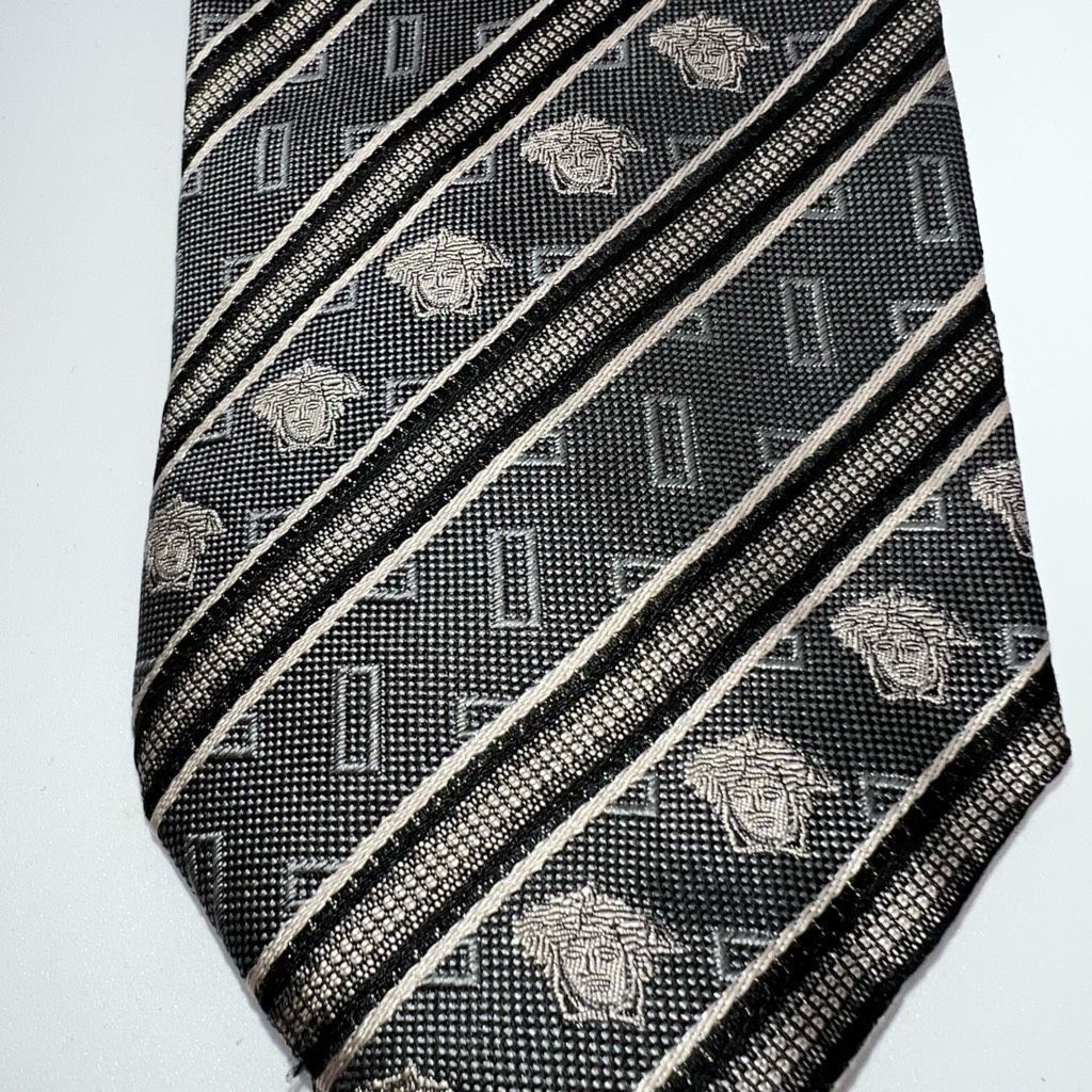 Versace Gianni Versace Medusa Head Silk Tie Size ONE SIZE - 2 Thumbnail