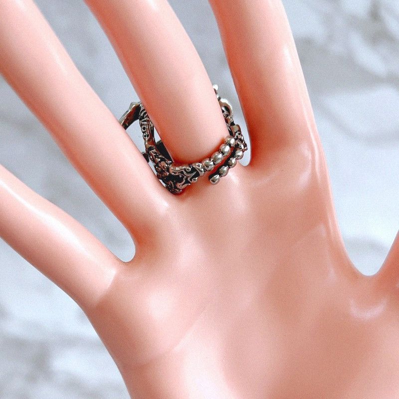 Gucci Gucci Mamont Crystal GG Doubling Ring Size ONE SIZE - 13 Thumbnail
