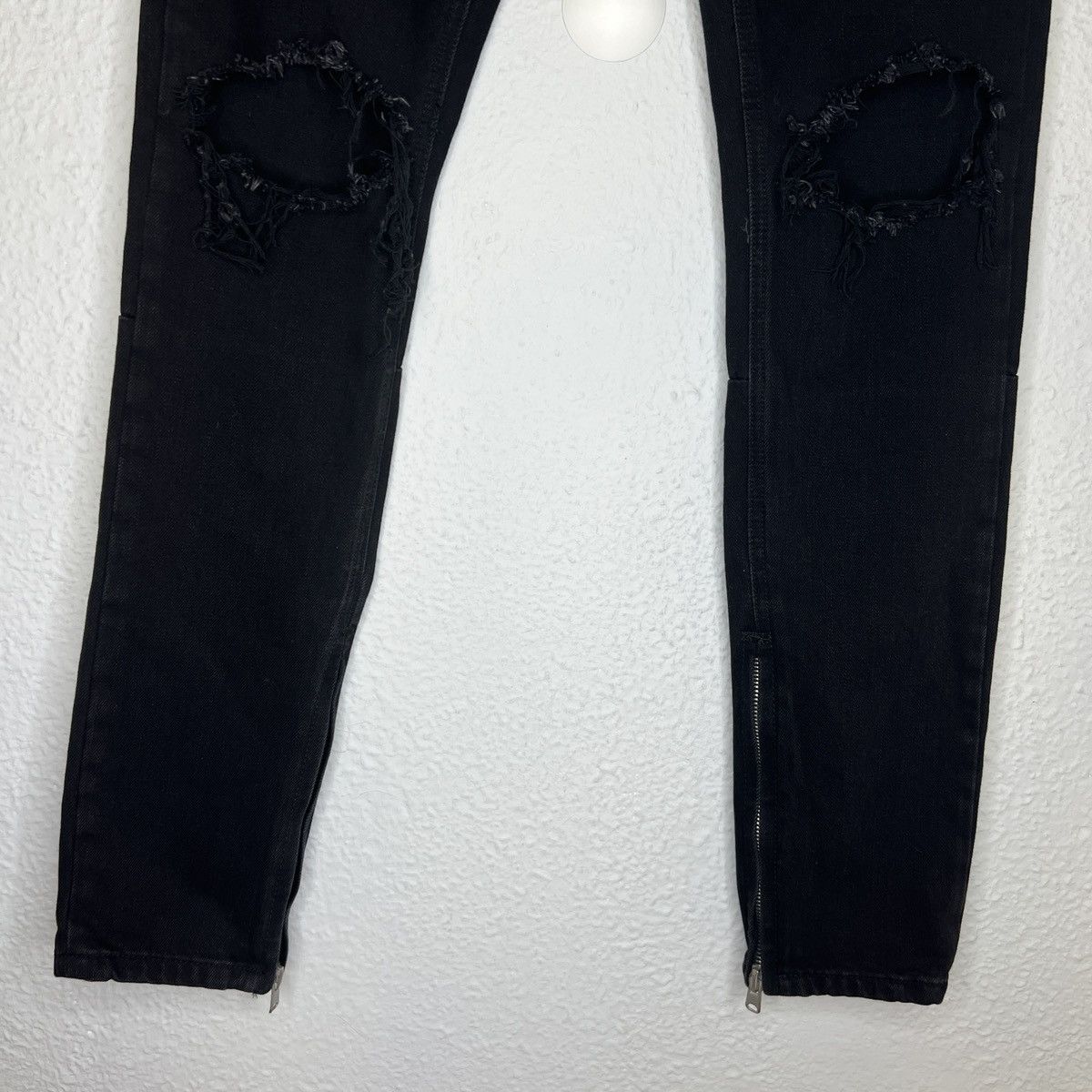 Designer × Japanese Brand × MNML M1 Denim MNML Jeans Pants Trousers Distressed Trashed Drill Size US 31 - 5 Thumbnail