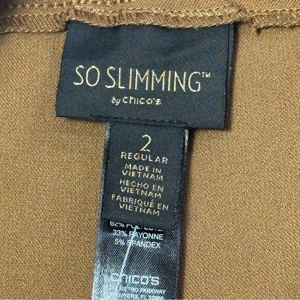 Chicos Chicos So Slimming Light Brown Pants Size 2 US L Size 36" / US 14 / IT 50 - 5 Thumbnail